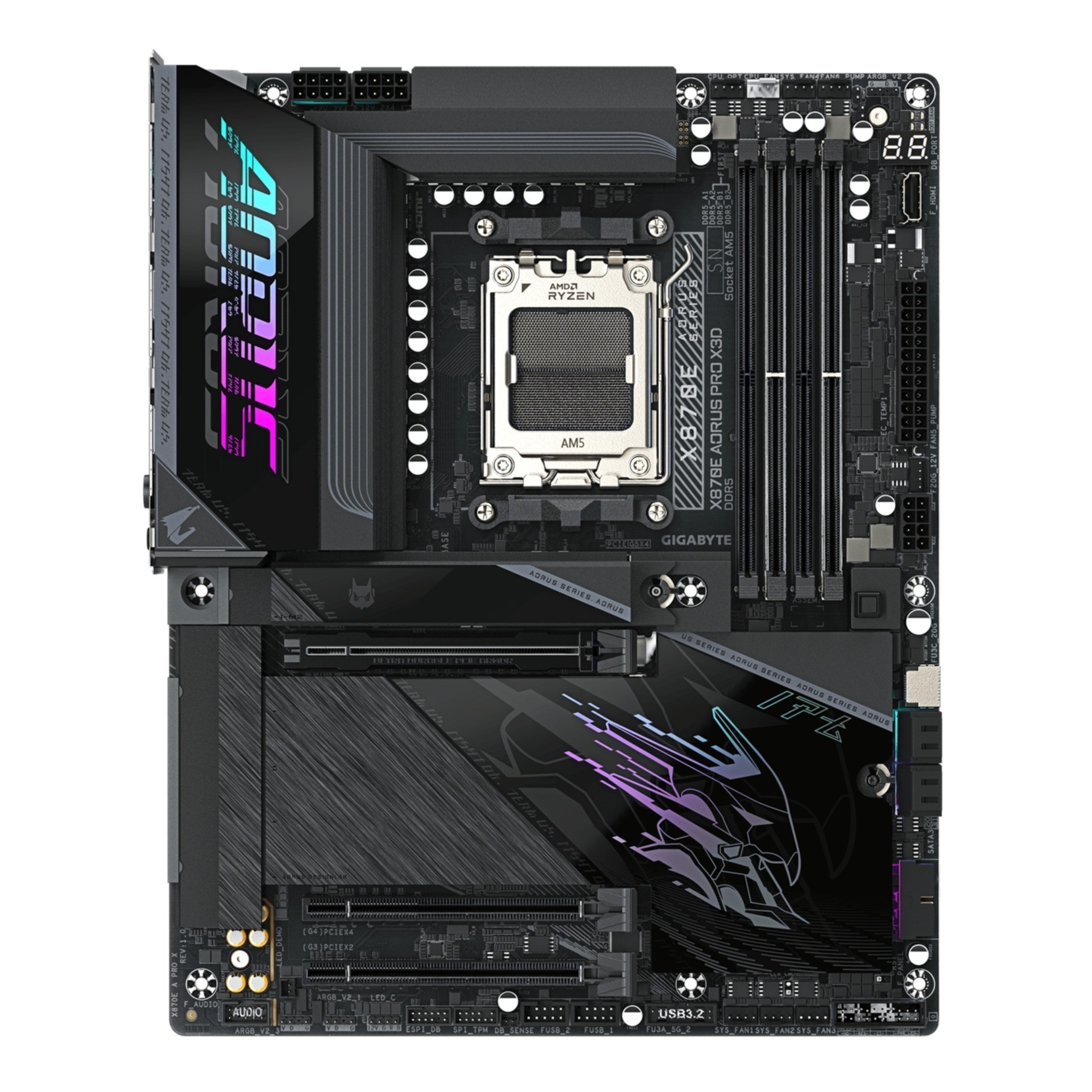 Gigabyte GA-X870E AORUS PRO X3D (AM5) (D) Gigabyte GA-X870E AORUS PRO X3D (AM5) (D)