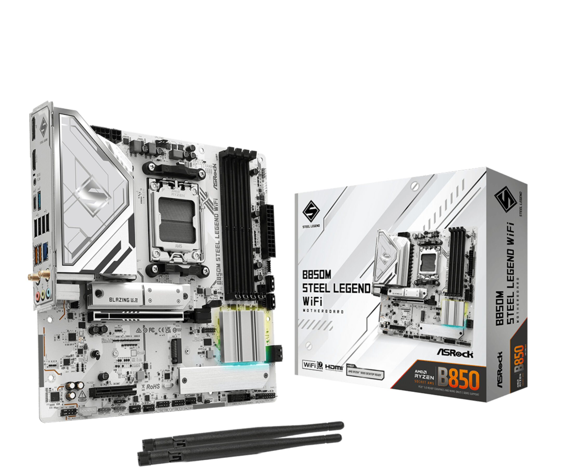 ASROCK B850M Steel Legend WiFi (AM5) (D) ASROCK B850M Steel Legend WiFi (AM5) (D)