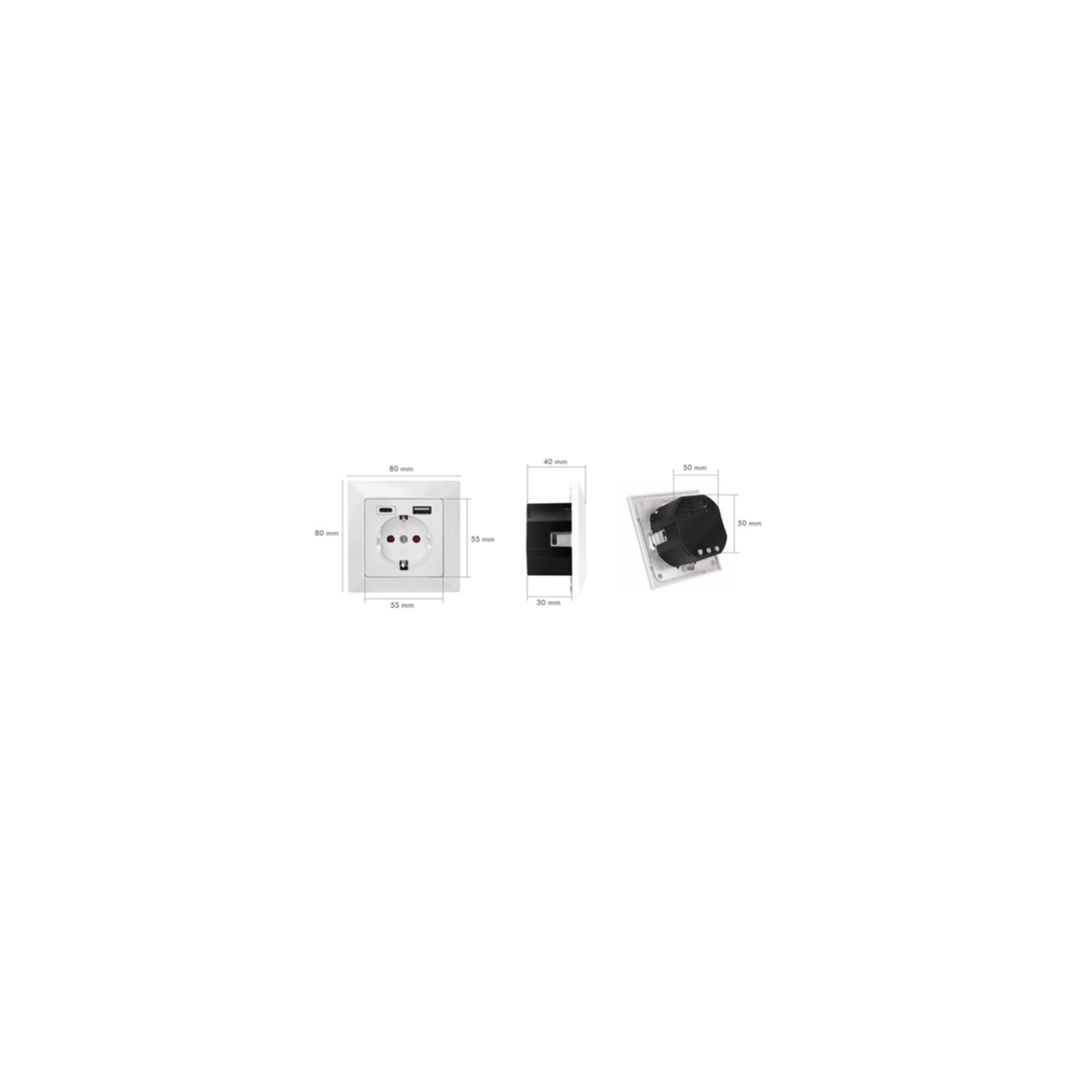 LogiLink Steckdose mit USB-C und USB Anschluss PA0262 LogiLink Steckdose mit USB-C und USB Anschluss PA0262