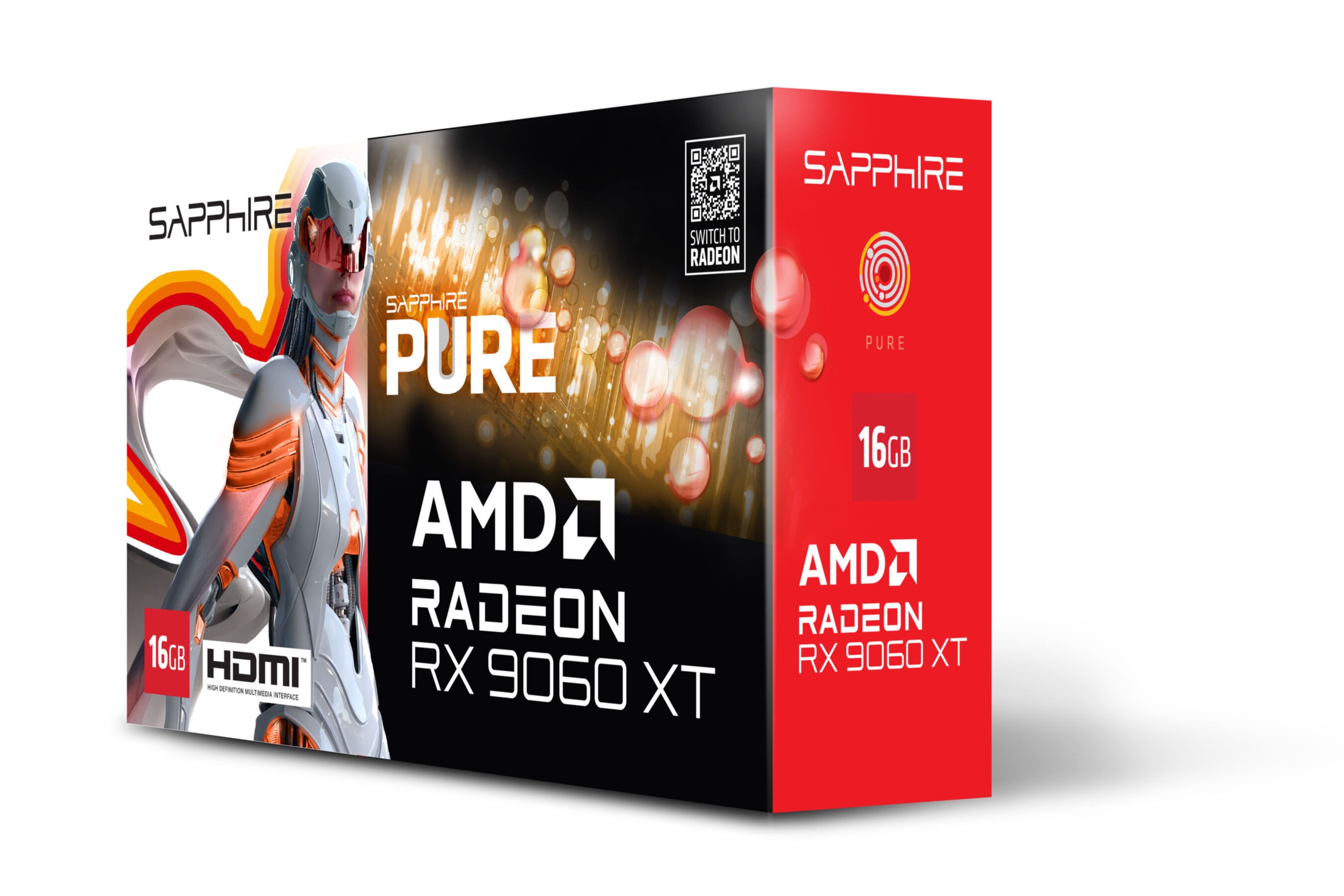 VGA SAPPHIRE PURE Radeon RX 9060 XT 16GB Gaming OC (UEFI) VGA SAPPHIRE PURE Radeon RX 9060 XT 16GB Gaming OC (UEFI)