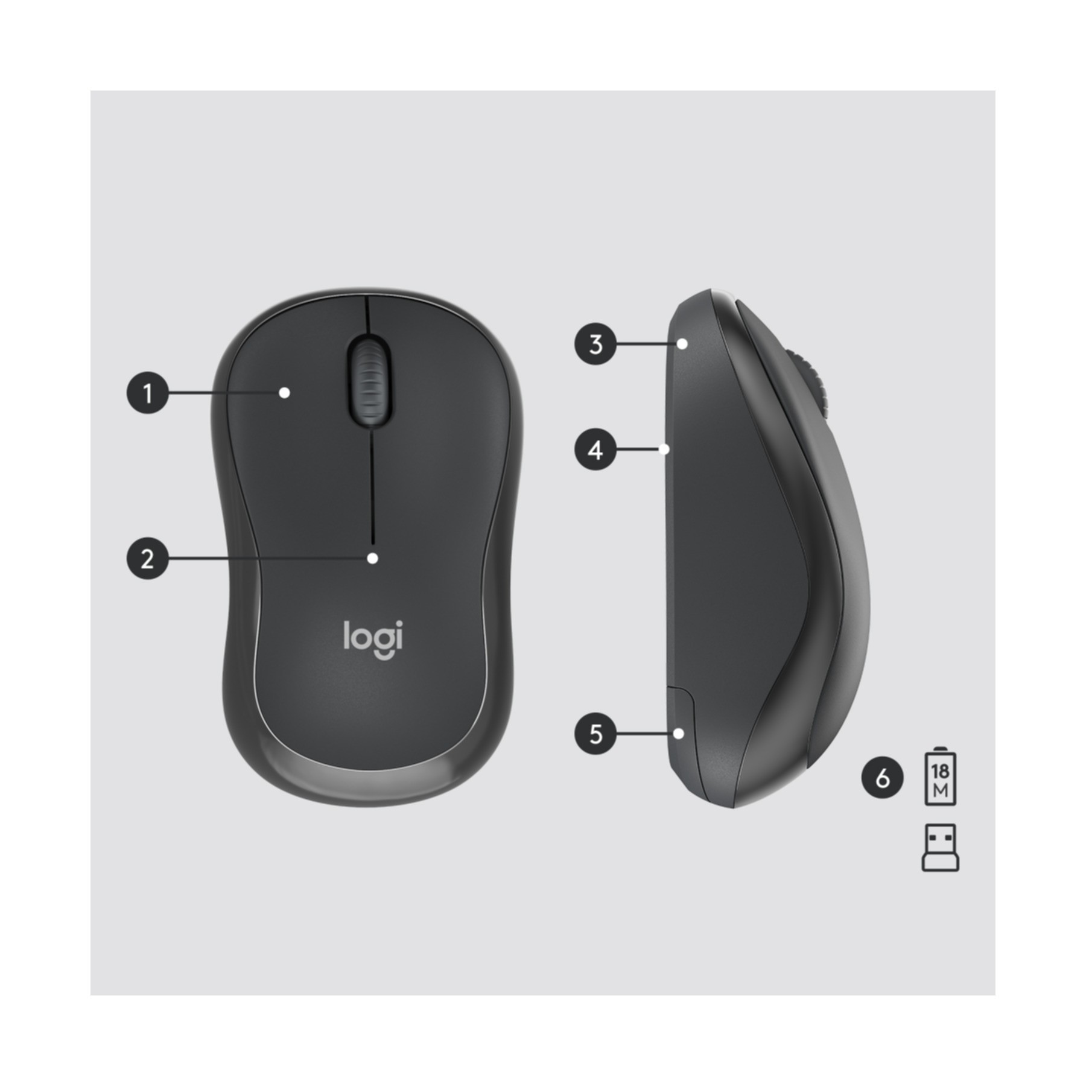 Keyboard & Mouse Logitech MK295 Silent Wireless Combo (US) (920-009800) [B-Ware]