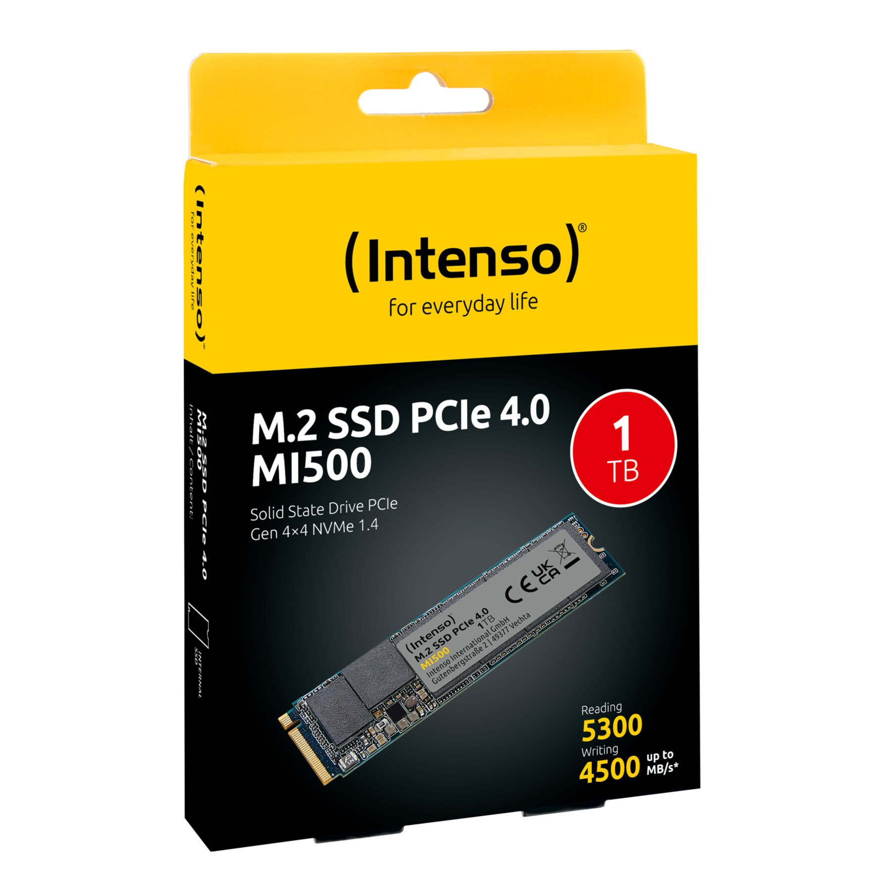 SSD Intenso 1TB MI500 M.2 2280 PCIe Gen.4 x4 NVME 1.4 3836460 SSD Intenso 1TB MI500 M.2 2280 PCIe Gen.4 x4 NVME 1.4 3836460