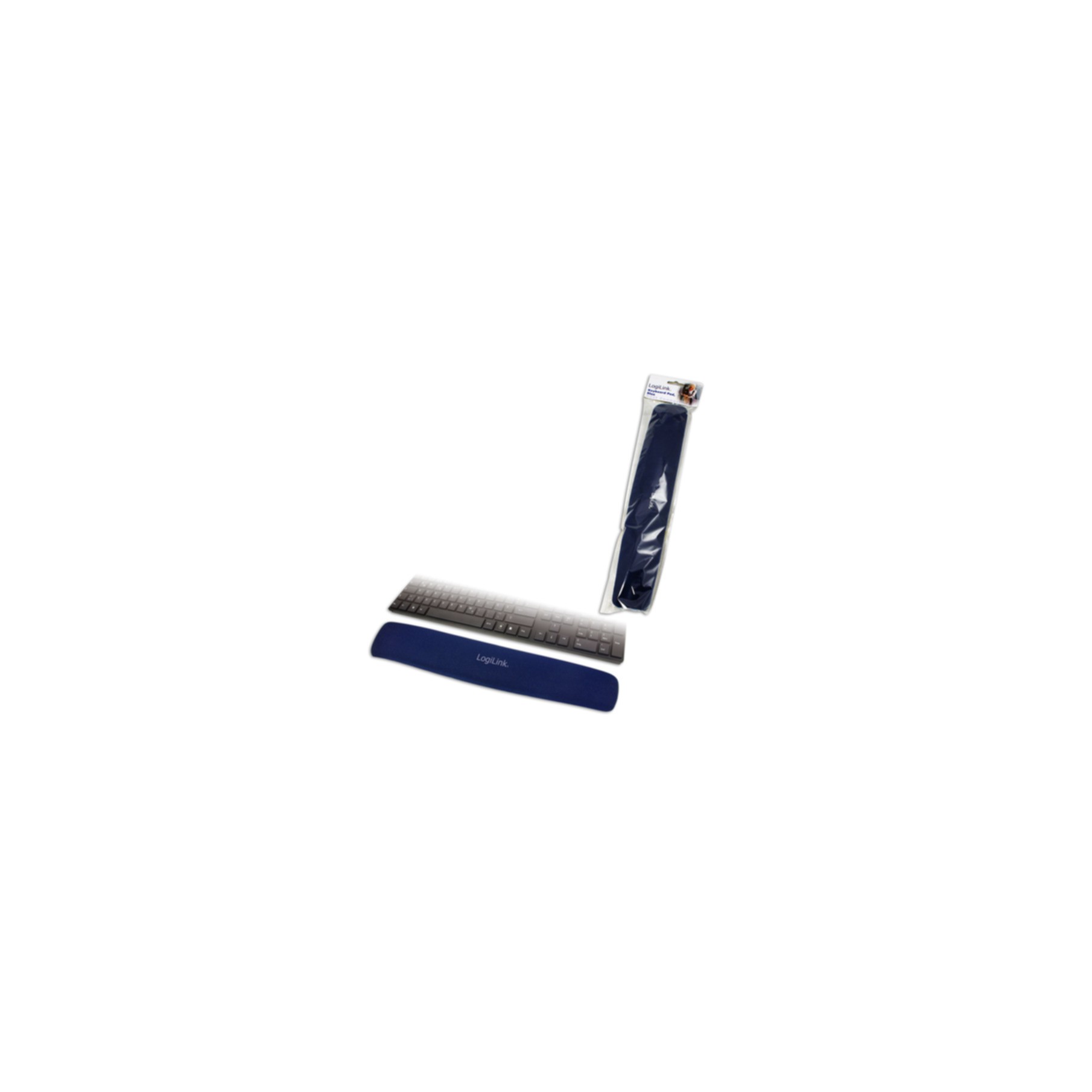 LogiLink Tastatur Gel Handballenauflage, blau ID0045 LogiLink Tastatur Gel Handballenauflage, blau ID0045