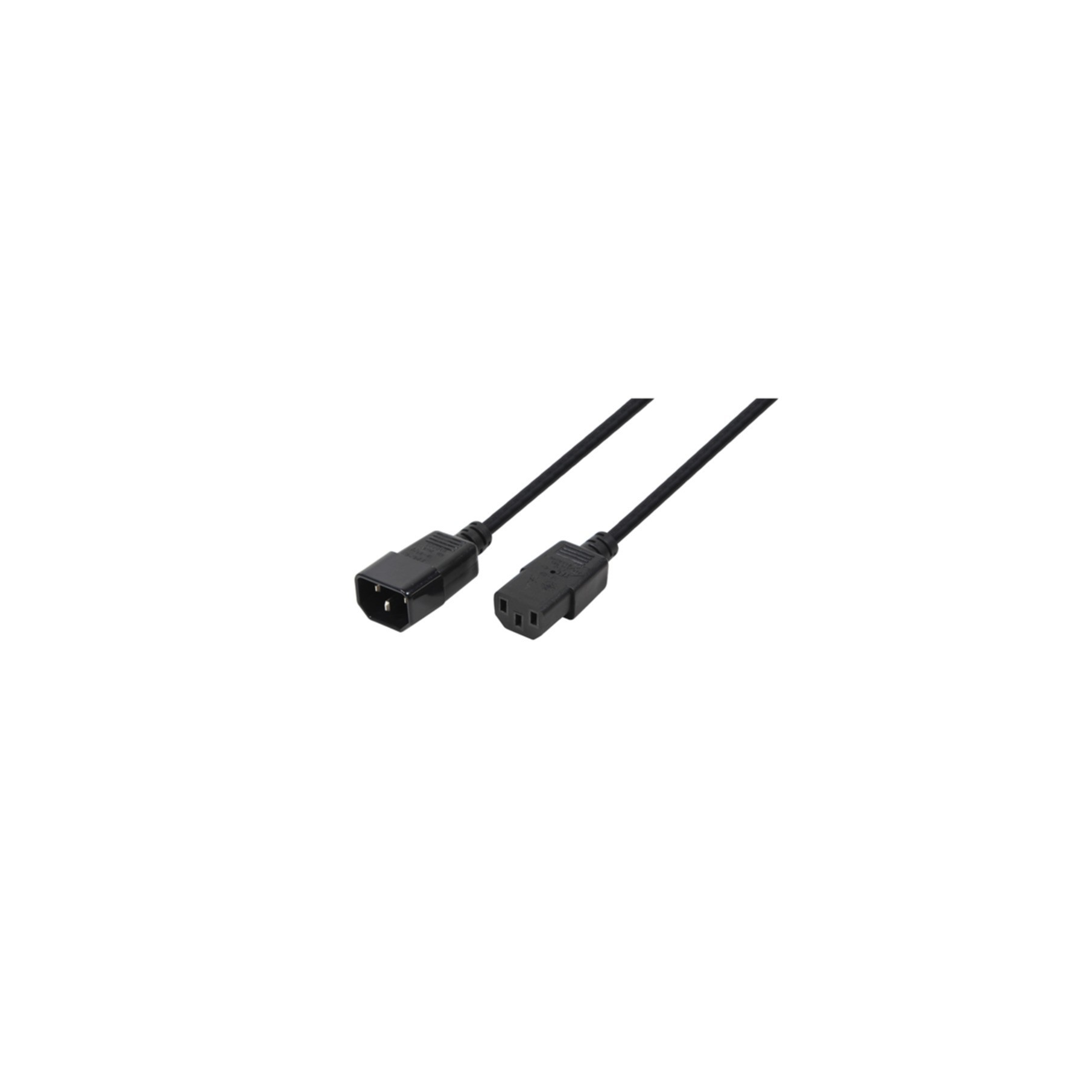 Kabel LogiLink Netzkabelverlängerung IEC C14 - IEC C13 schwarz 3m CP110 Kabel LogiLink Netzkabelverlängerung IEC C14 - IEC C13 schwarz 3m CP110