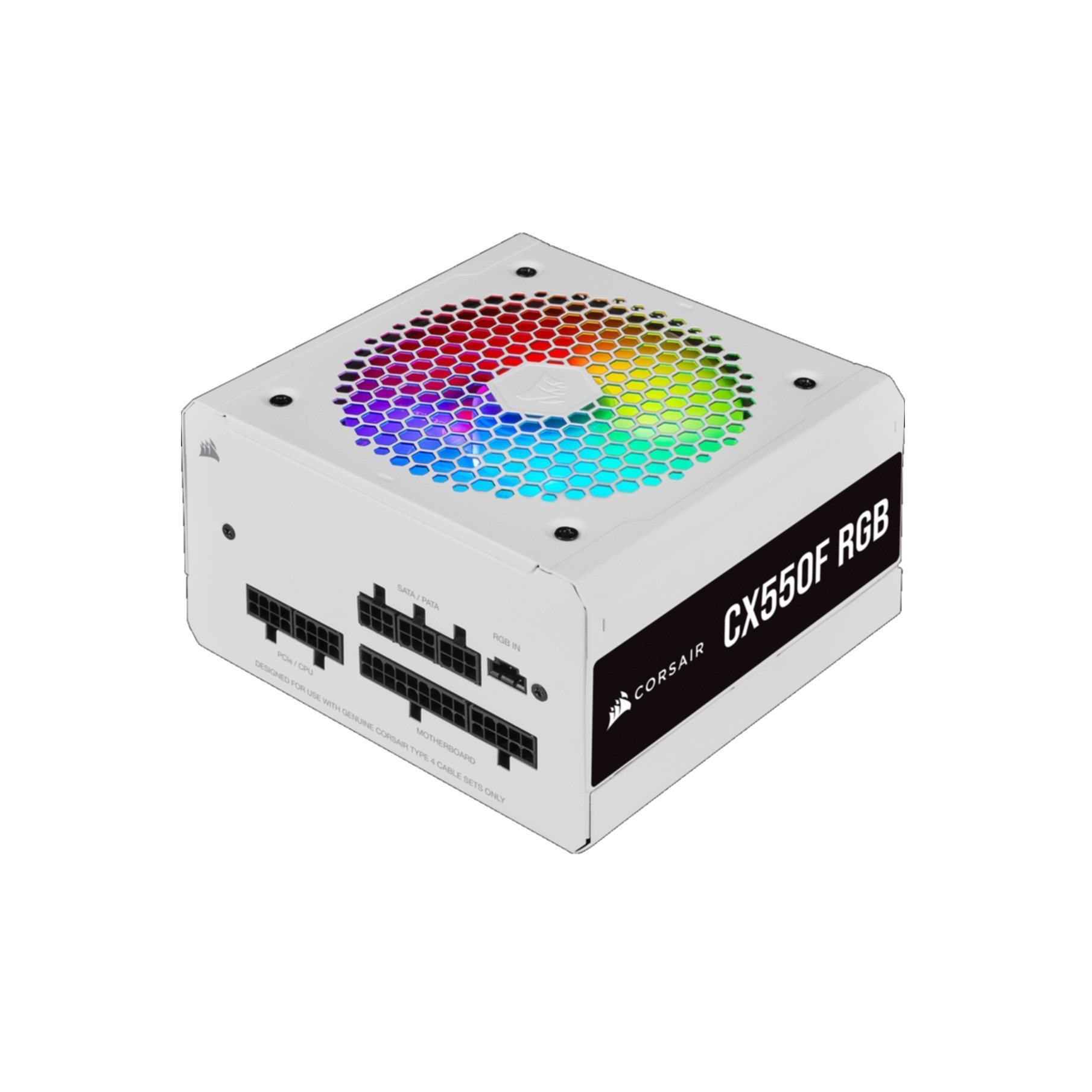 PC- Netzteil Corsair CX550F RGB Weiß (CP-9020225-EU)