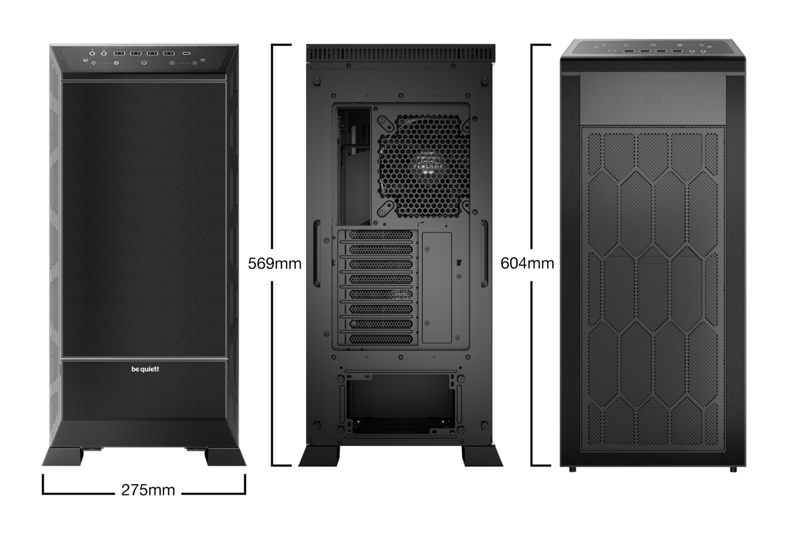 PC- Gehäuse BeQuiet Dark Base 901 - schwarz PC- Gehäuse BeQuiet Dark Base 901 - schwarz