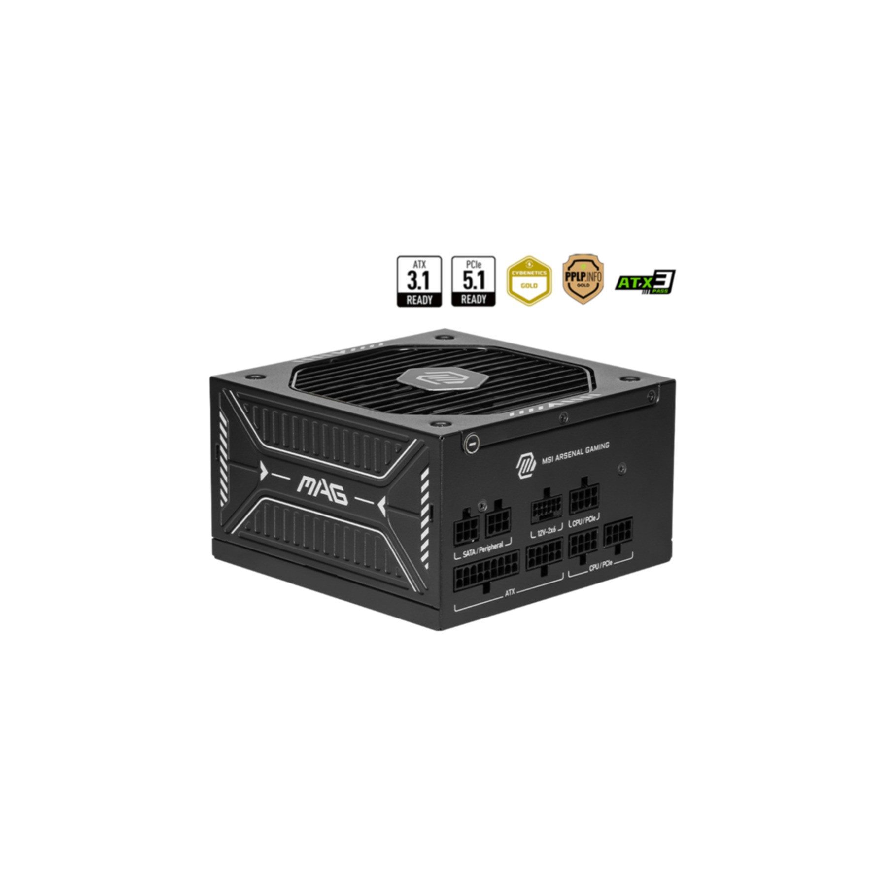 PC- Netzteil MSI MAG A650GLS PCIE 5 306-7ZPHY11-HD8 650W