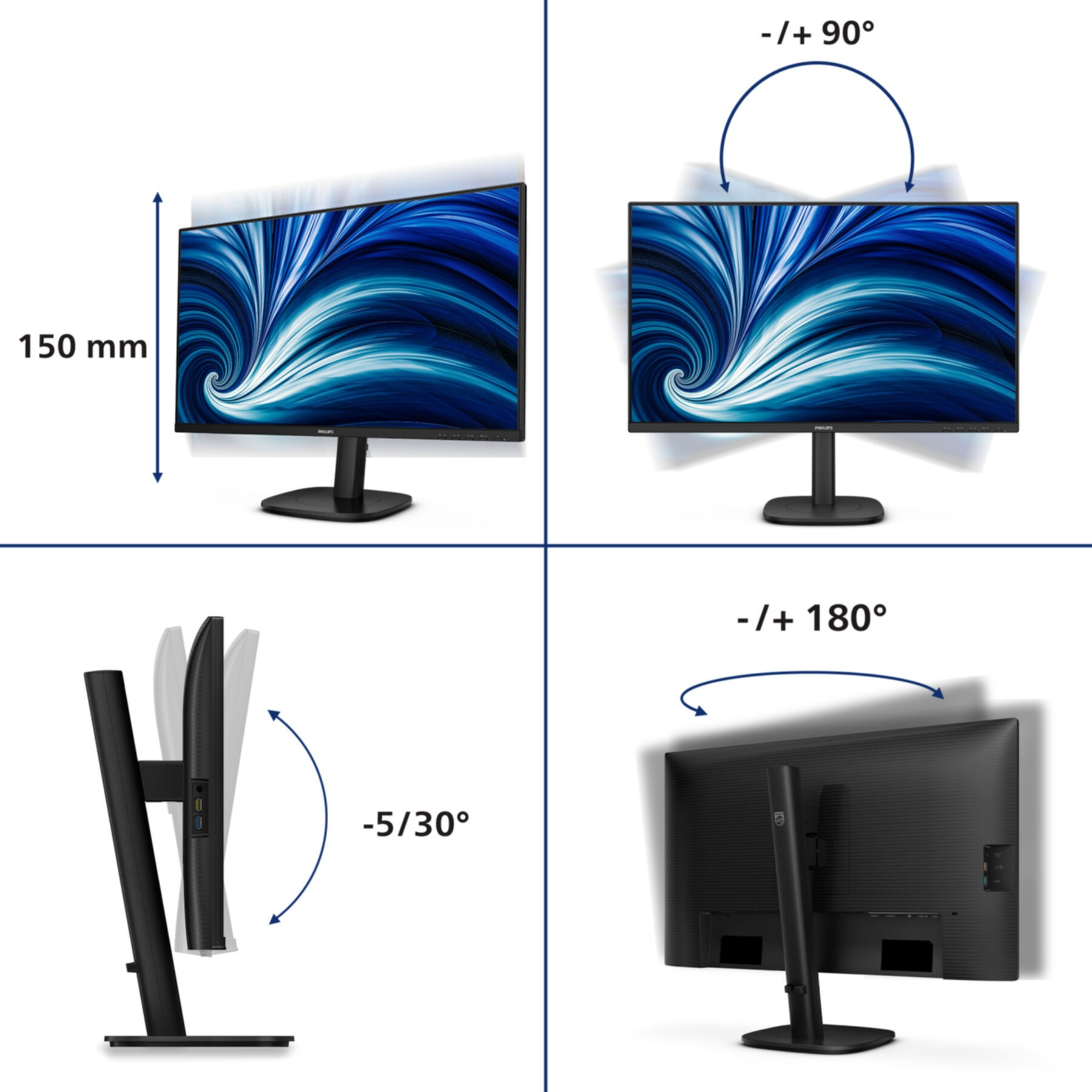 TFT Philips 3000 Series 27B2N3500J 68,60cm (27")LED,2xHDMI,DisplayPort,SP TFT Philips 3000 Series 27B2N3500J 68,60cm (27")LED,2xHDMI,DisplayPort,SP