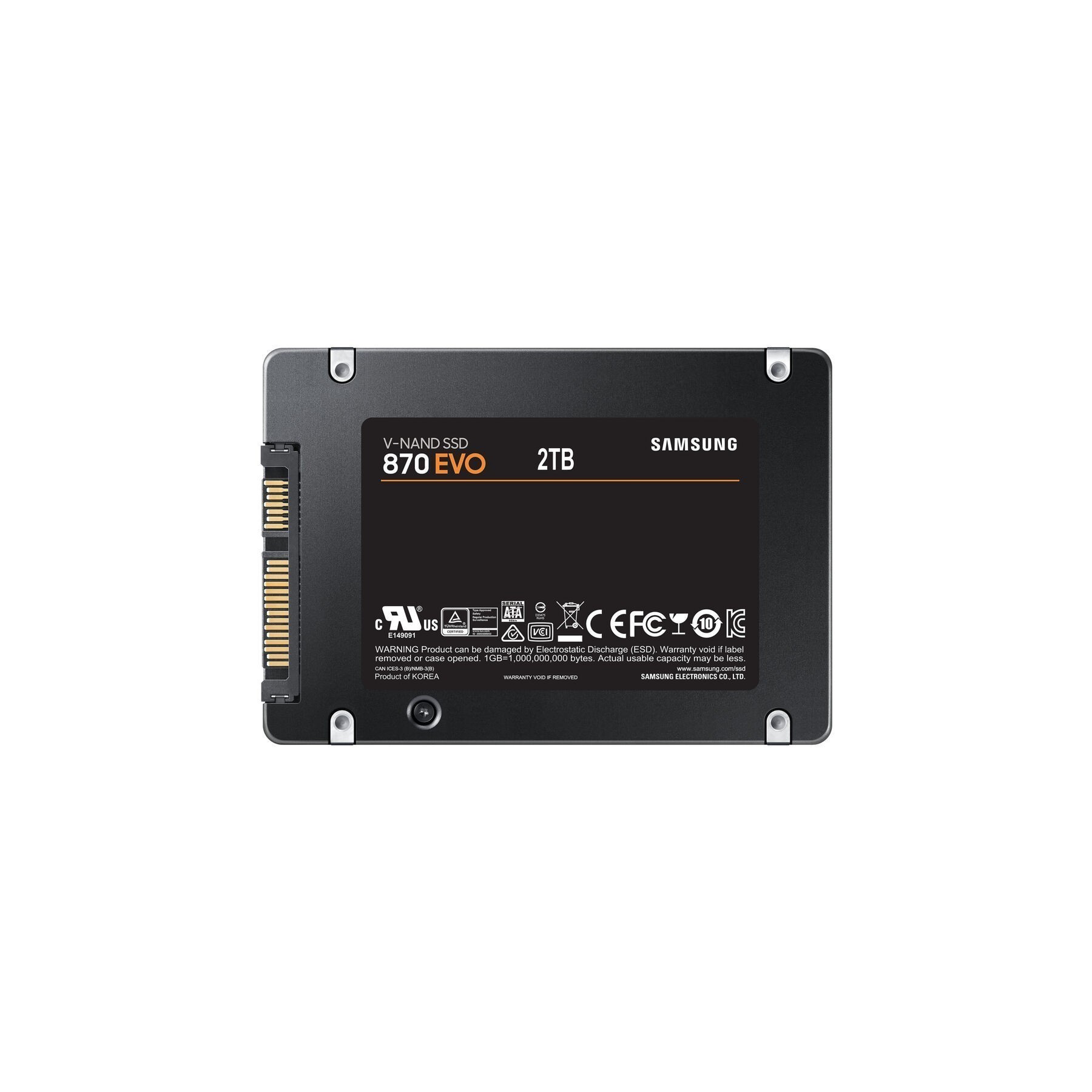 SSD Samsung 870 EVO 2TB Sata3 MZ-77E2T0B/EU SSD Samsung 870 EVO 2TB Sata3 MZ-77E2T0B/EU