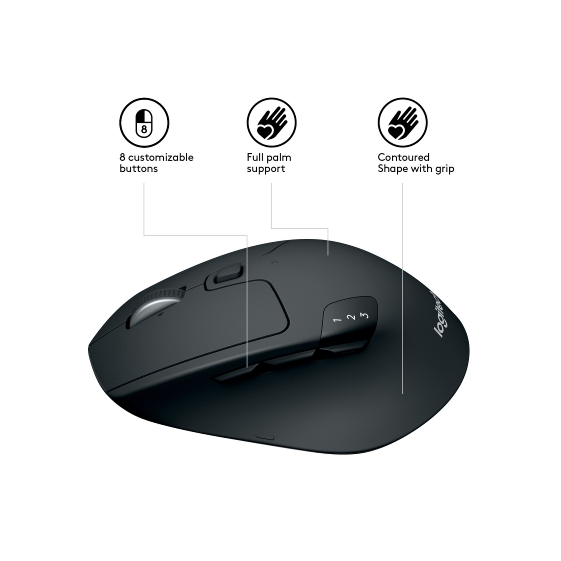 Mouse Logitech M720 Triathlon schwarz (910-004791) [B-Ware]