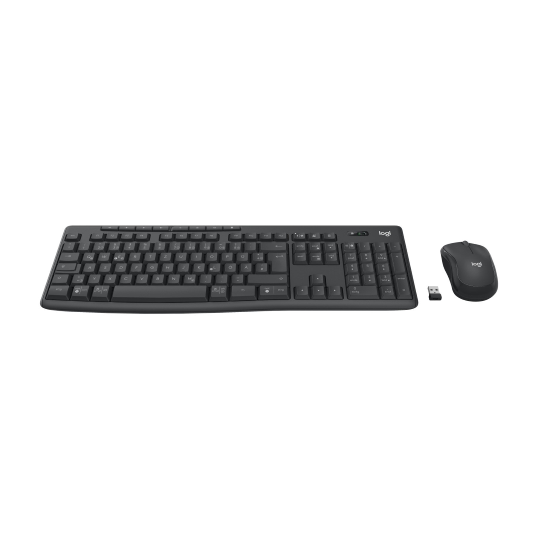 Keyboard & Mouse Logitech MK370 Combo for Business - graphite - DE - Tastatur - Bluetooth (920-012065)
