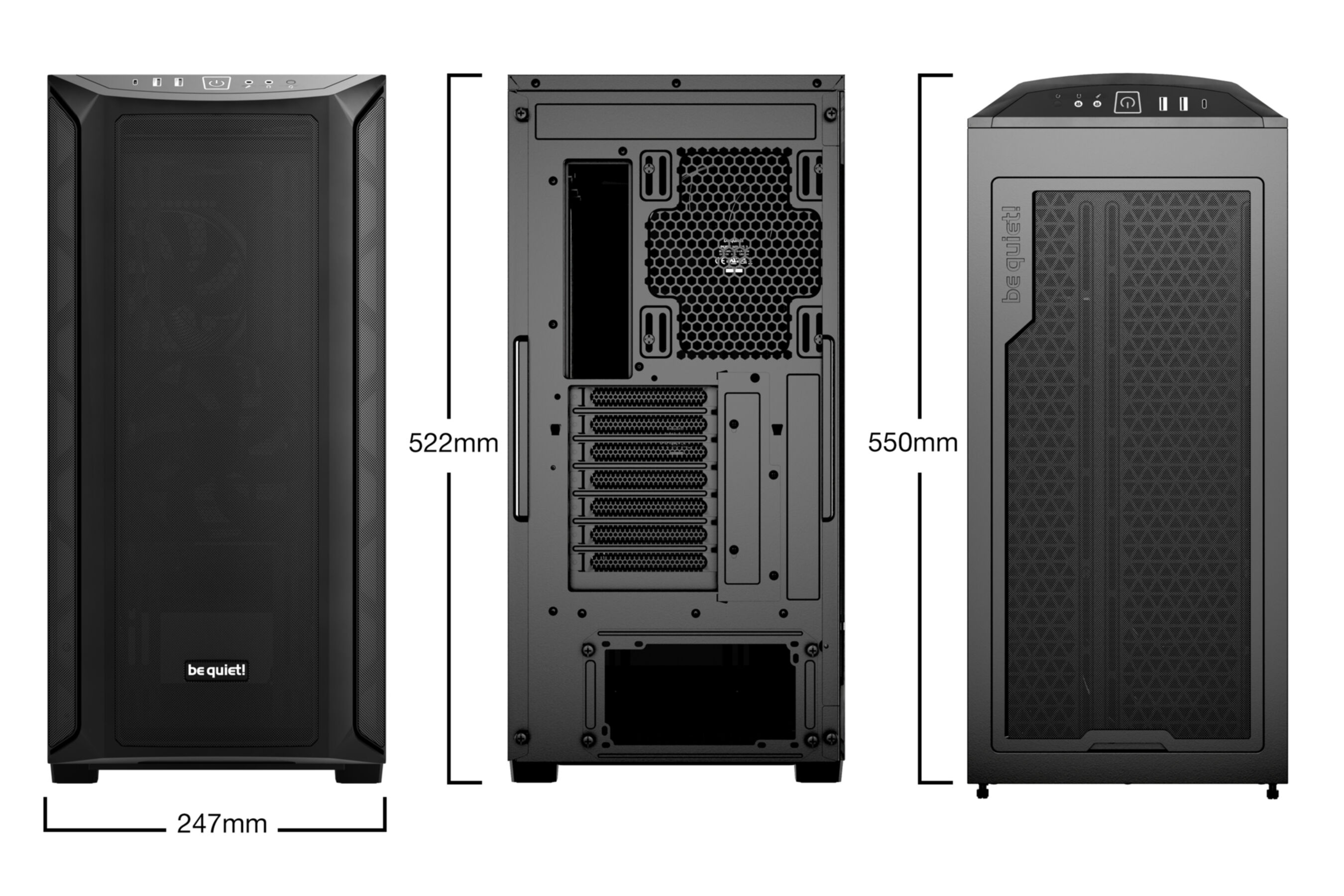 PC- Gehäuse BeQuiet Shadow Base 800 - schwarz PC- Gehäuse BeQuiet Shadow Base 800 - schwarz