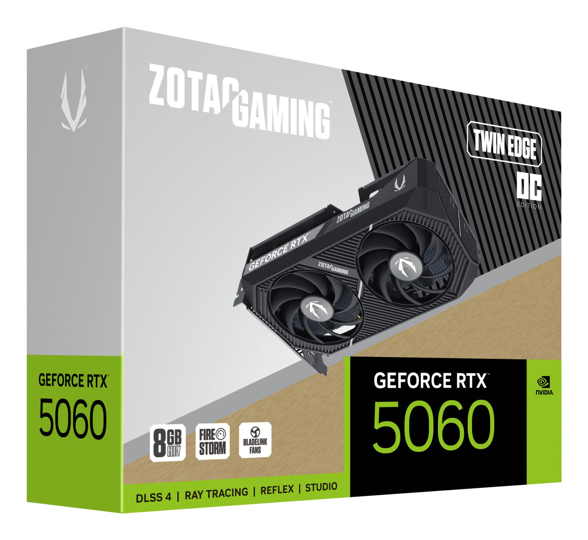 VGA ZOTAC GeForce® RTX 5060 8GB Twin Edge OC VGA ZOTAC GeForce® RTX 5060 8GB Twin Edge OC