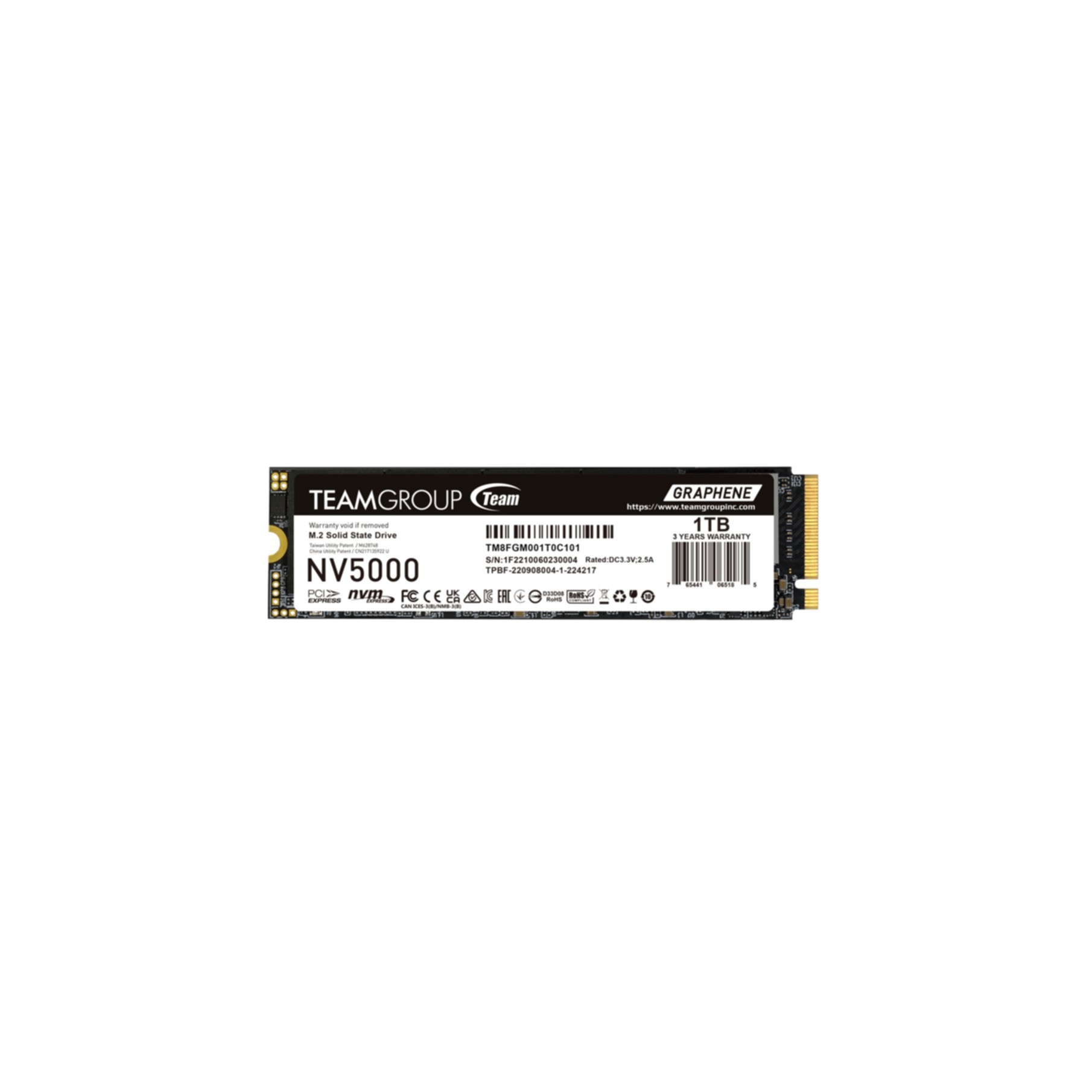 SSD Teamgroup 1TB NV5000 TM8FGM001T0C101 PCIe M.2 PCIe 4.0 x4