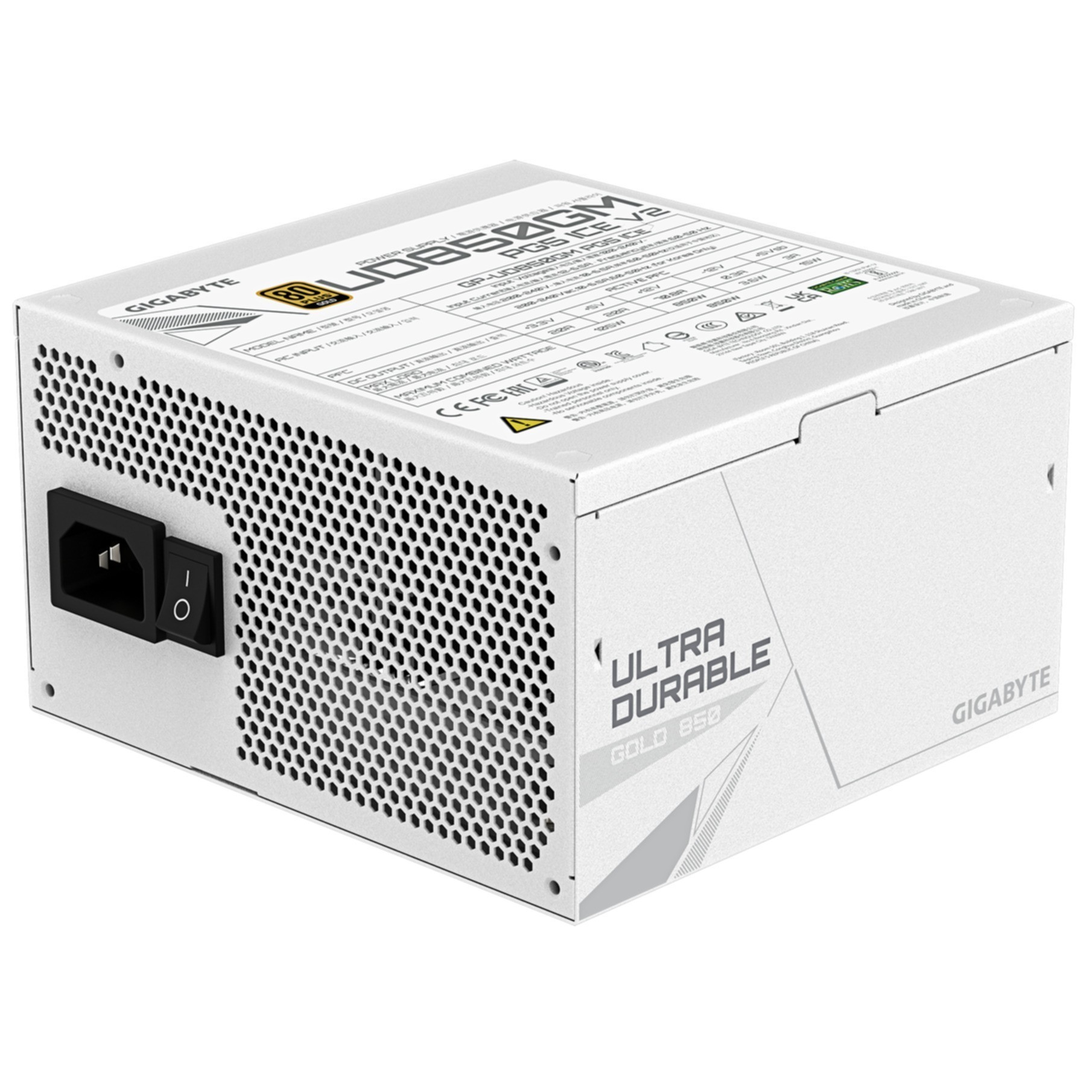 PC- Netzteil Gigabyte GP-UD850GM PG5 ICE 850W Gold White