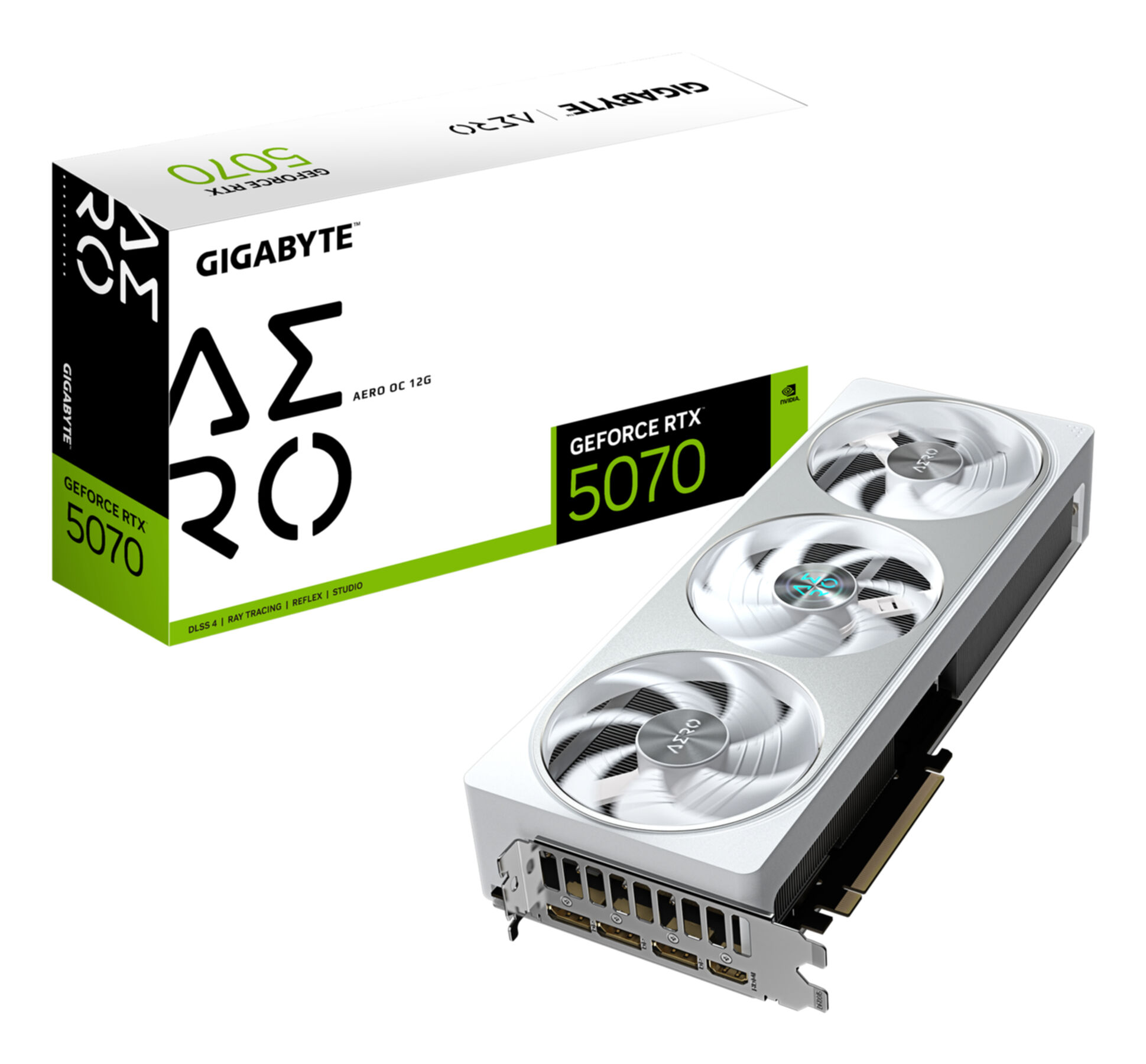 VGA Gigabyte GeForce® RTX 5070 12GB Aero OC VGA Gigabyte GeForce® RTX 5070 12GB Aero OC