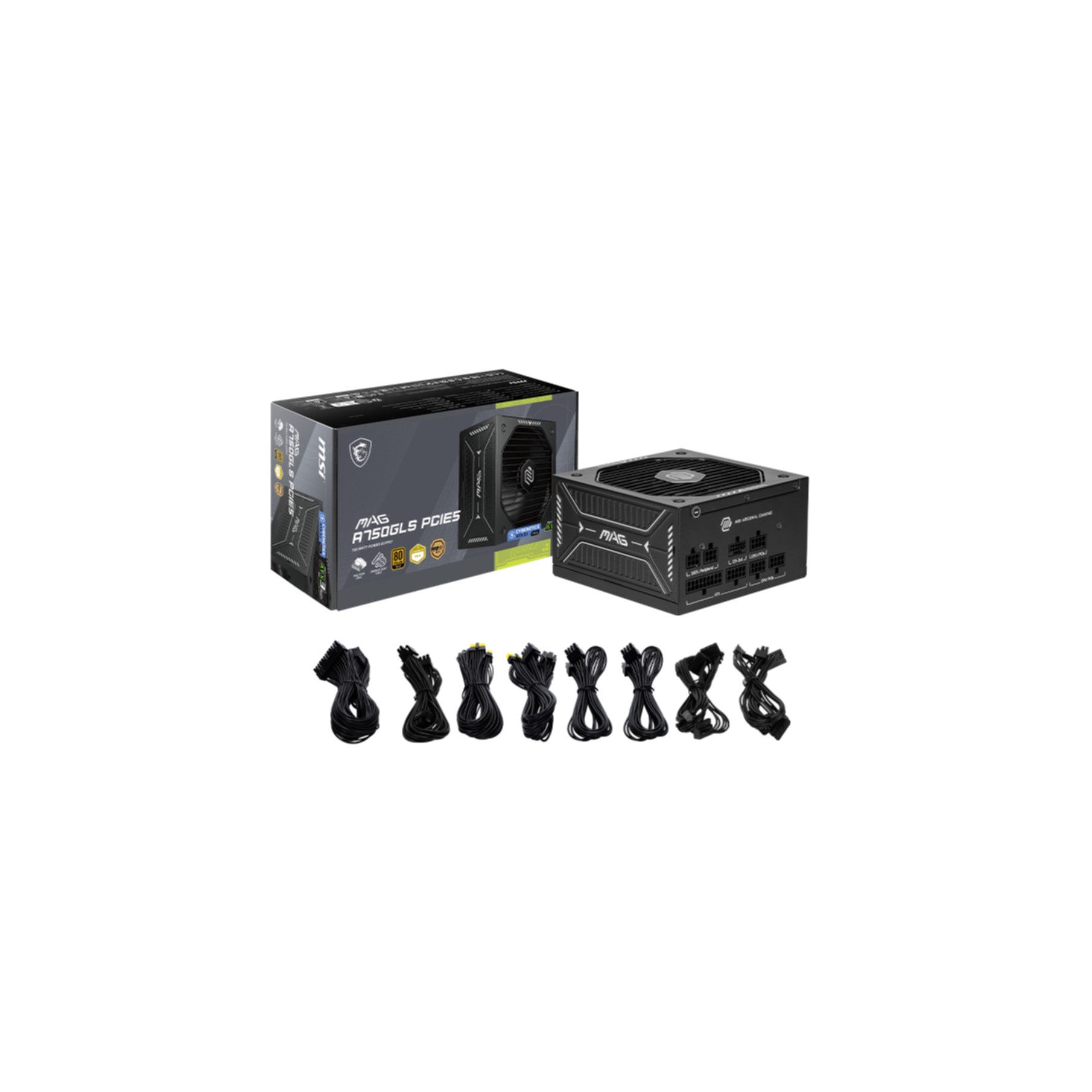 PC- Netzteil MSI MAG A750GLS PCIE 5 306-7ZPHX11-HD8 750W