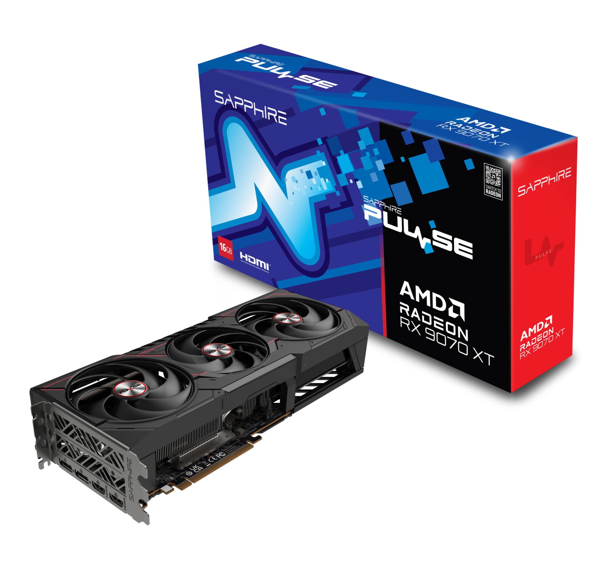 VGA SAPPHIRE PULSE Radeon RX 9070 XT 16GB Gaming (UEFI) VGA SAPPHIRE PULSE Radeon RX 9070 XT 16GB Gaming (UEFI)