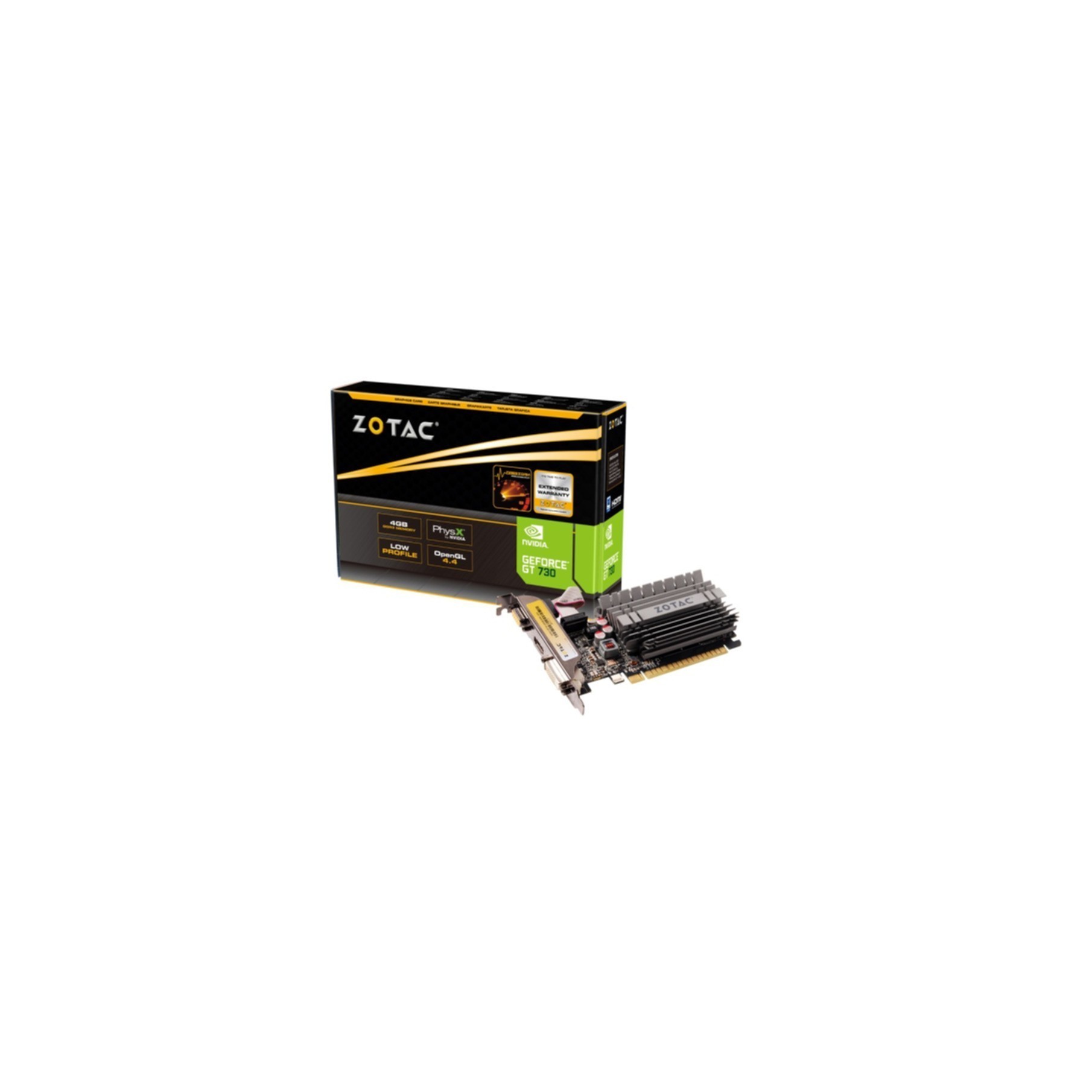 VGA ZOTAC GeForce® GT730 4GB ZONE Edition VGA ZOTAC GeForce® GT730 4GB ZONE Edition