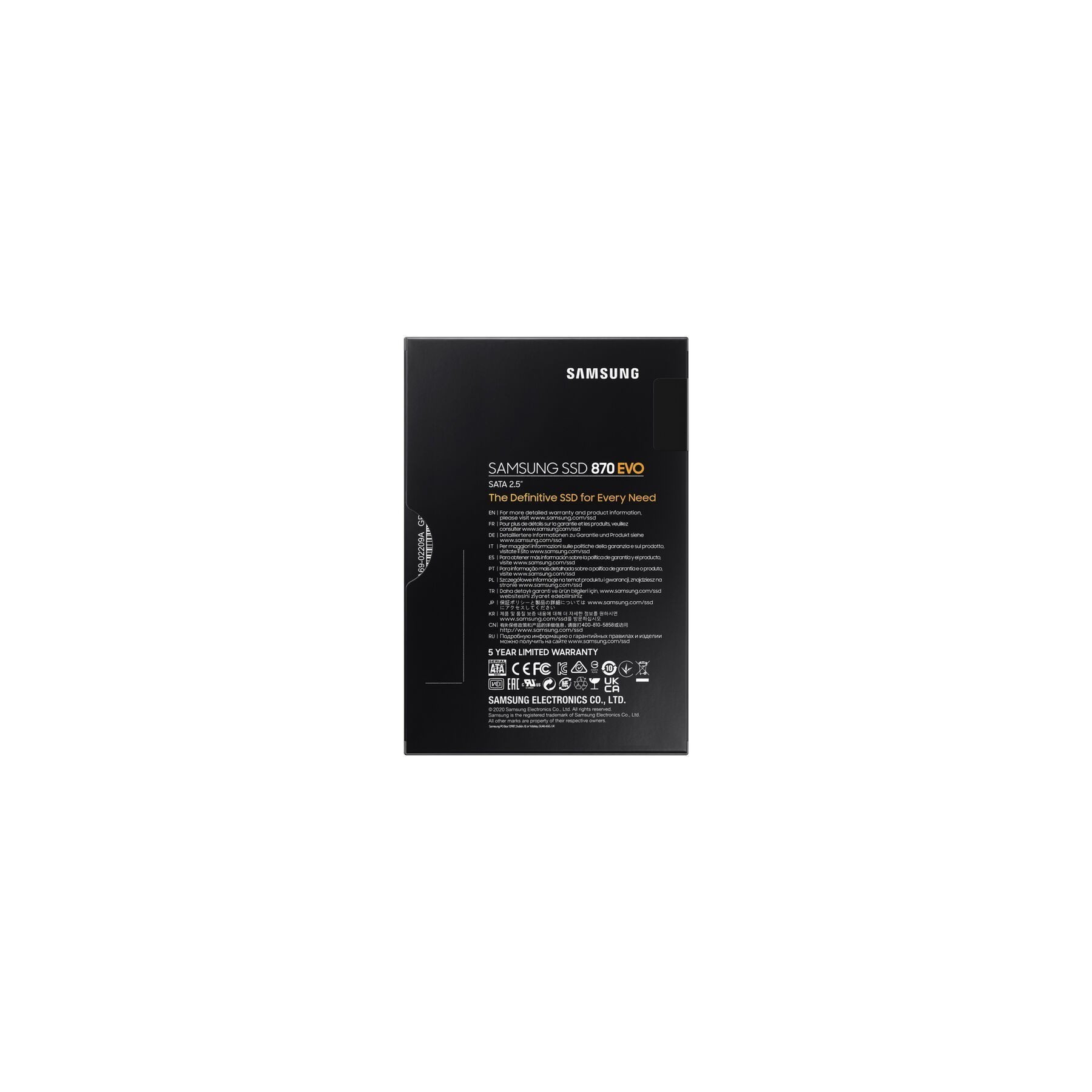 SSD Samsung 870 EVO 2TB Sata3 MZ-77E2T0B/EU SSD Samsung 870 EVO 2TB Sata3 MZ-77E2T0B/EU