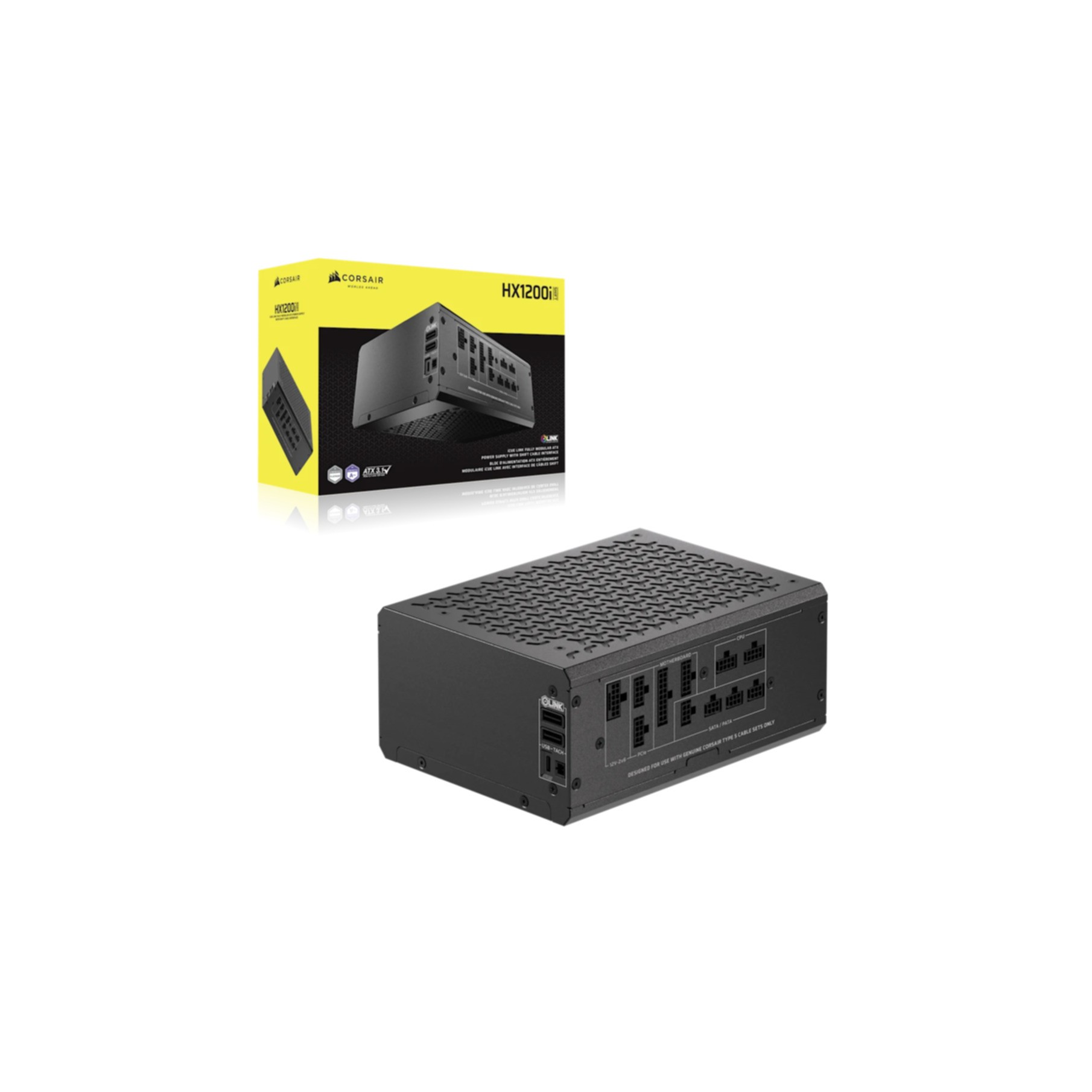 PC- Netzteil Corsair HX1200i SHIFT 80 PLUS Gold ATX3.1 (CP-9020267-EU) 1200W PC- Netzteil Corsair HX1200i SHIFT 80 PLUS Gold ATX3.1 (CP-9020267-EU) 1200W