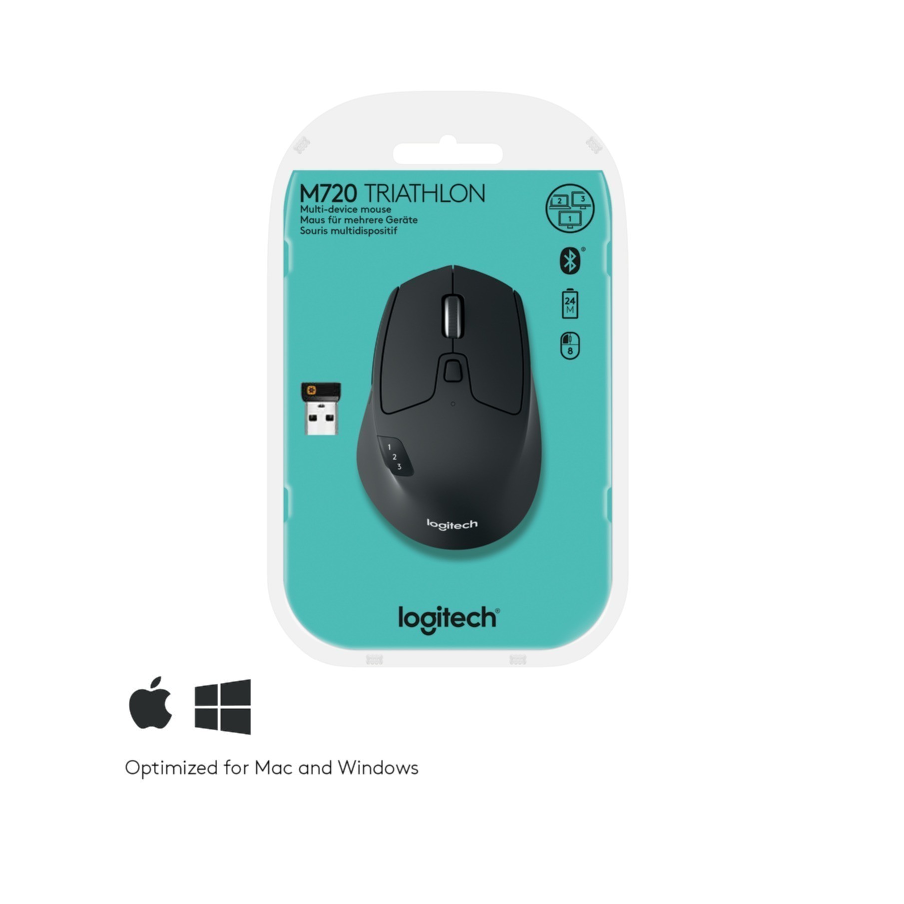Mouse Logitech M720 Triathlon schwarz (910-004791) [B-Ware]