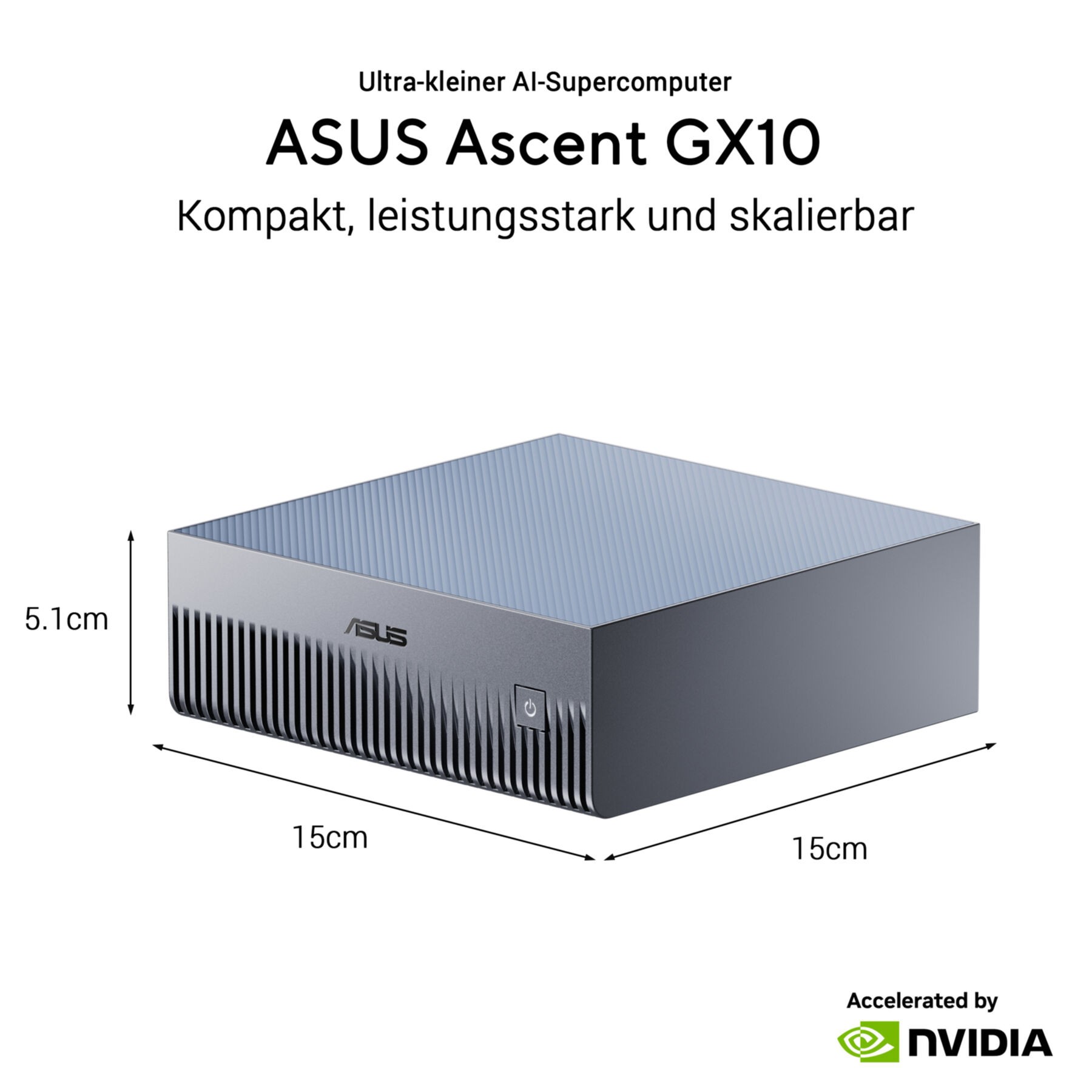 Asus Ascent GX10-GG0026BN - MINI PC- Stellar Gray (inklusive Gema)