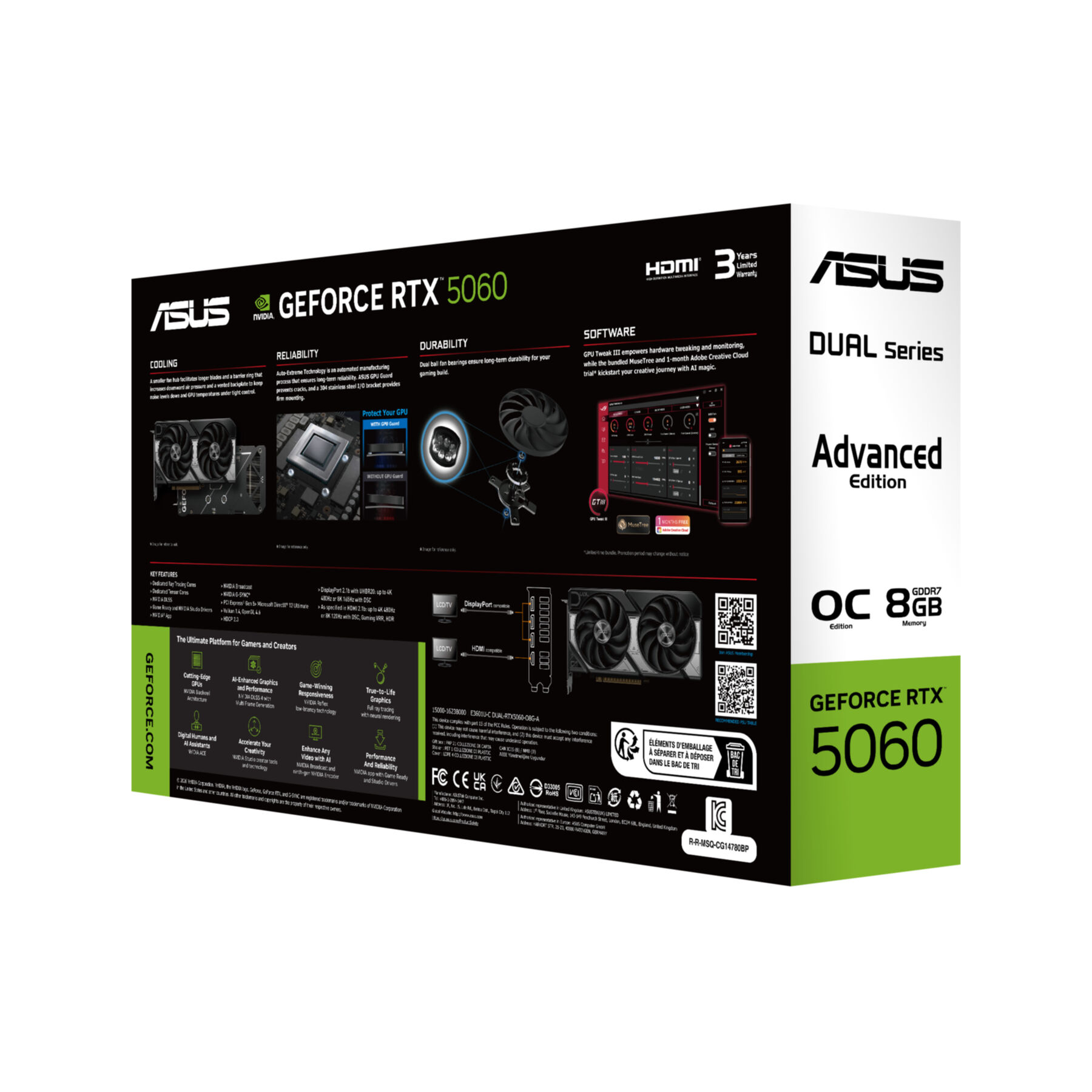 VGA Asus GeForce® RTX 5060 8GB Dual A OC