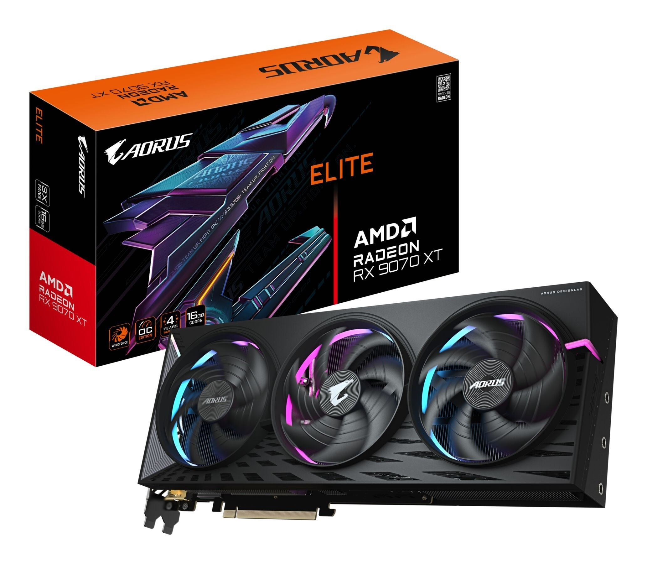 VGA Gigabyte Radeon RX 9070 XT ELITE 16GB AORUS VGA Gigabyte Radeon RX 9070 XT ELITE 16GB AORUS