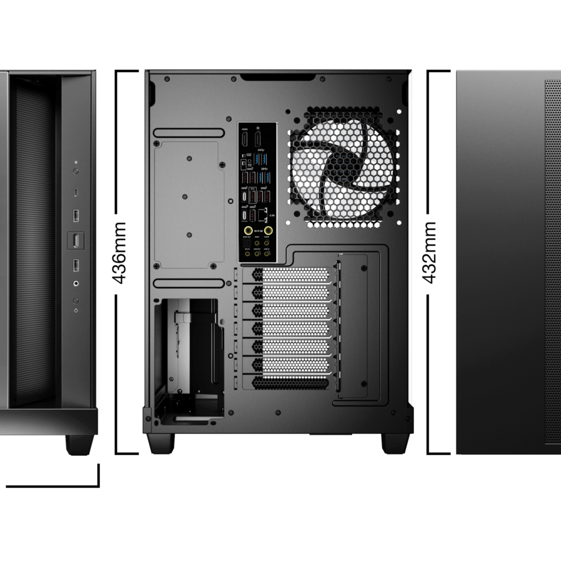 PC- Gehäuse BeQuiet Light Base 500 LX schwarz