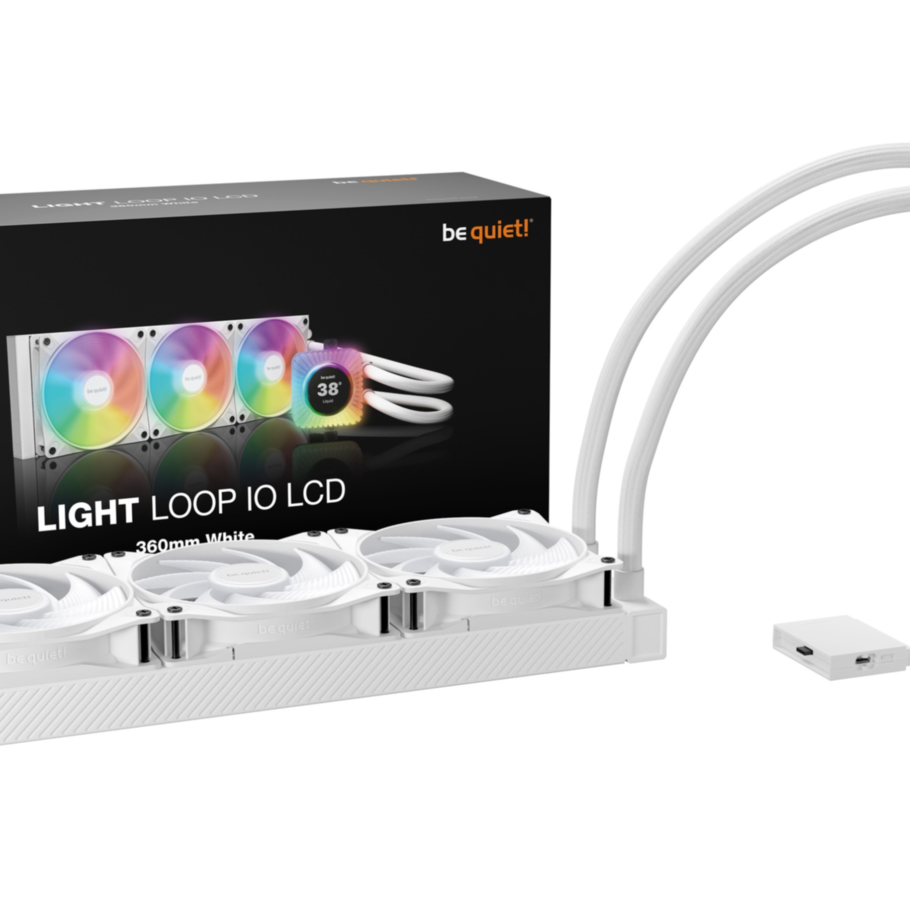 Cooler Be Quiet Light Loop IO LCD 360mm AiO Wasserkühlung white BW033 Cooler Be Quiet Light Loop IO LCD 360mm AiO Wasserkühlung white BW033