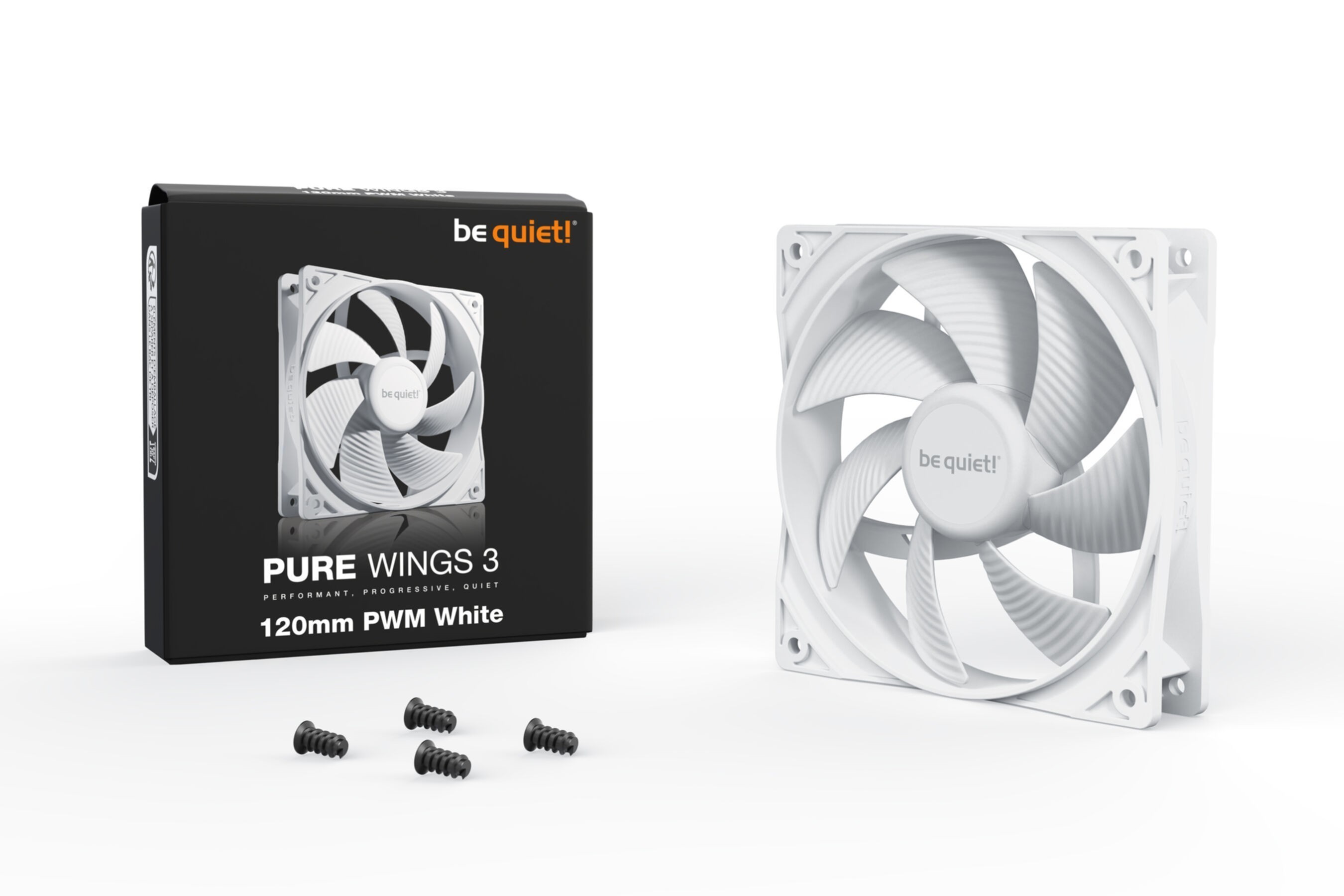 PC- Gehäuselüfter Be Quiet Pure Wings 3 120mm white BL110