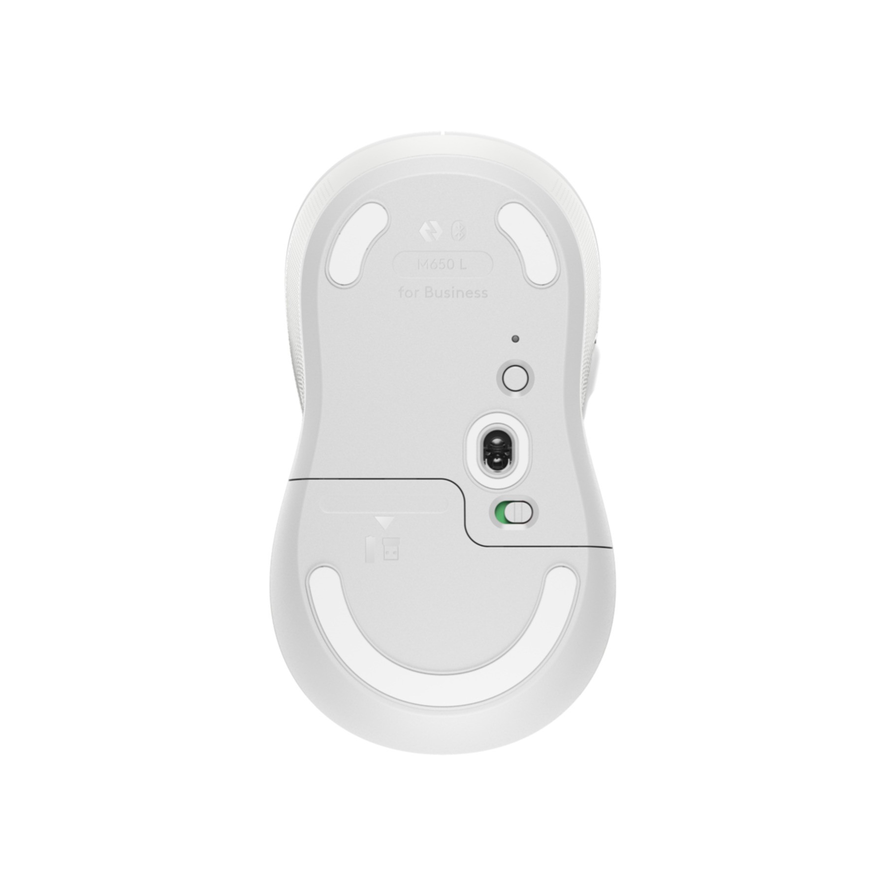 Mouse Logitech Signature M650 for Business - Bluetooth - Weiß (910-006349)