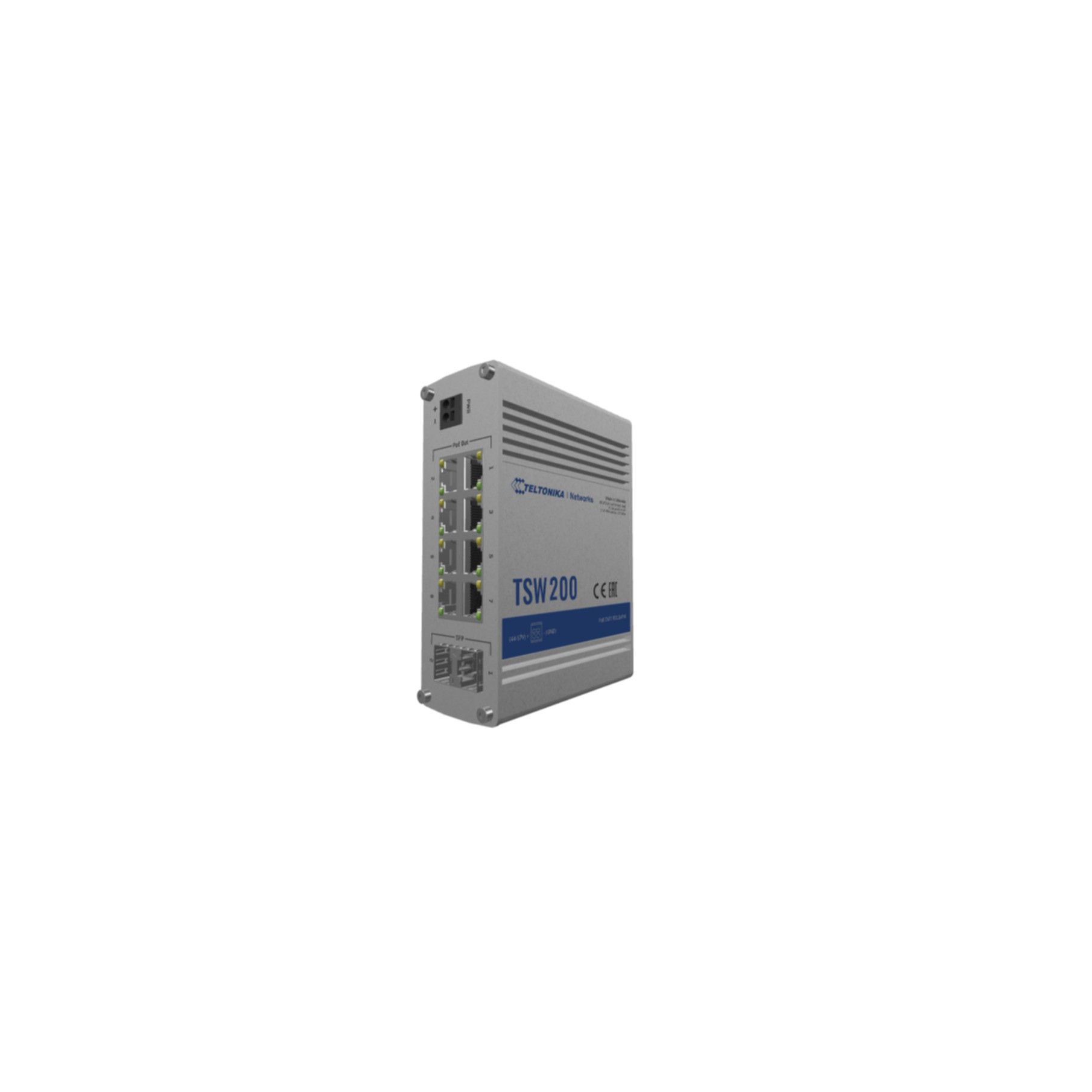Teltonika TSW200 8-port Switch 8x10/100/1000 + 2xGigabit SFP Teltonika TSW200 8-port Switch 8x10/100/1000 + 2xGigabit SFP