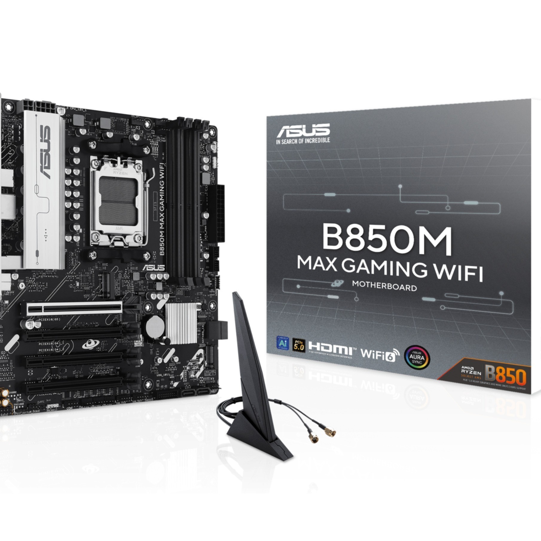 ASUS B850M MAX Gaming WIFI (AM5) (D) ASUS B850M MAX Gaming WIFI (AM5) (D)