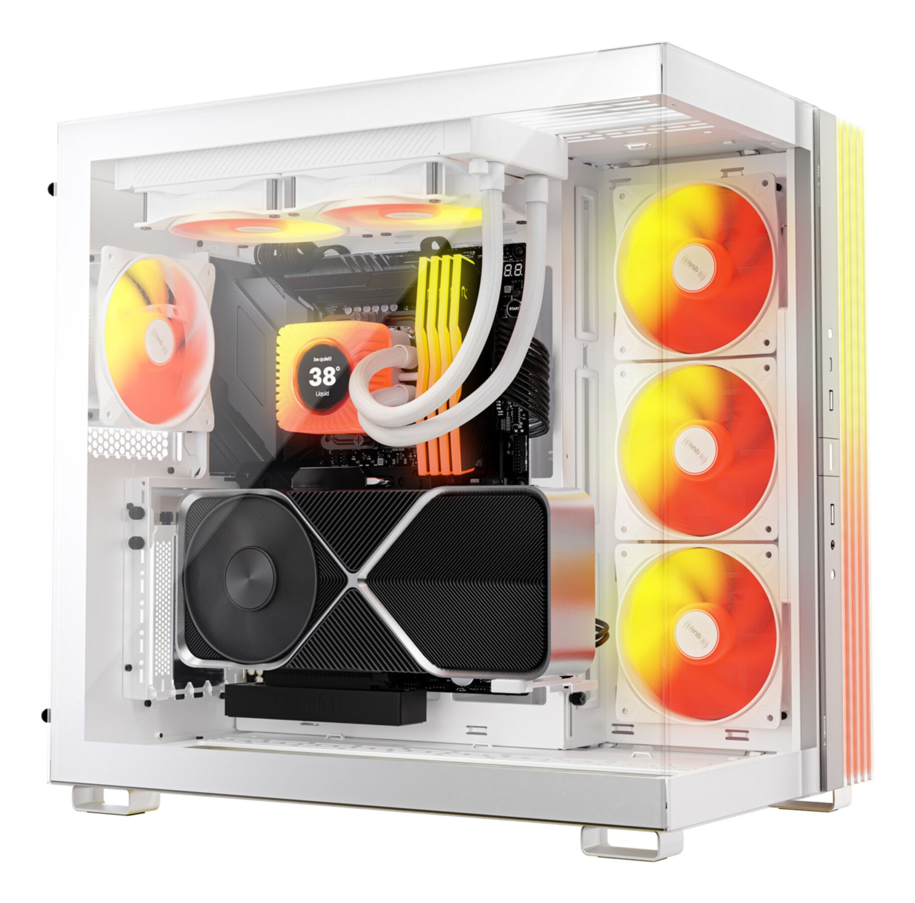 Cooler Be Quiet Light Loop IO LCD 240mm AiO Wasserkühlung white BW035