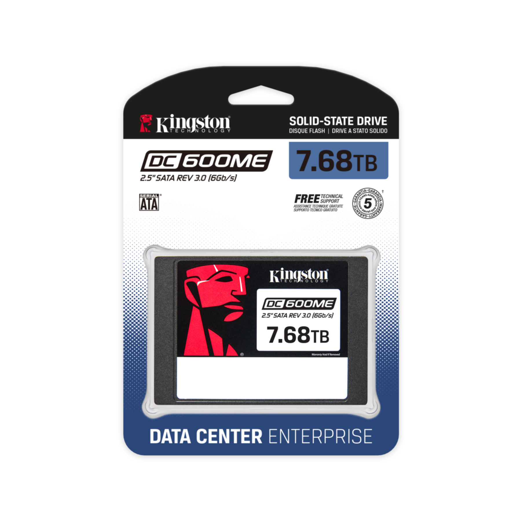 SSD Kingston DC600ME 7,68 TB Sata 3.0 2,5" Enterprise SEDC600ME/7680G verschlüsselt