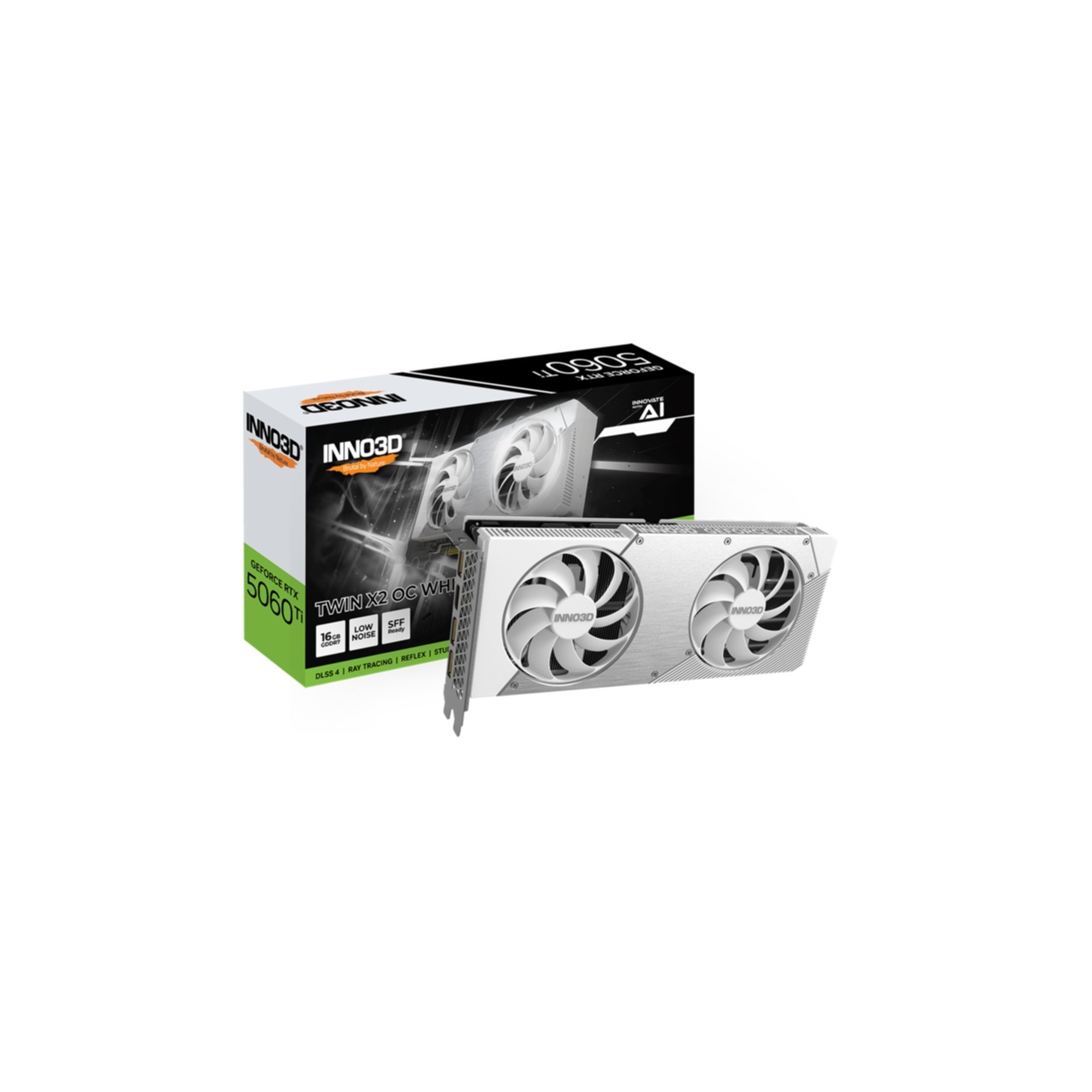 VGA Inno3D GeForce® RTX 5060 TI 16GB Twin X2 OC White VGA Inno3D GeForce® RTX 5060 TI 16GB Twin X2 OC White