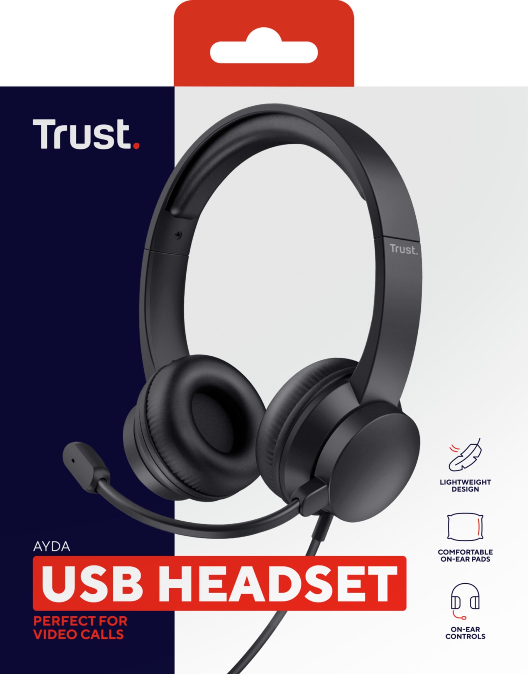 Trust Headset Ayda schwarz 25088 Trust Headset Ayda schwarz 25088
