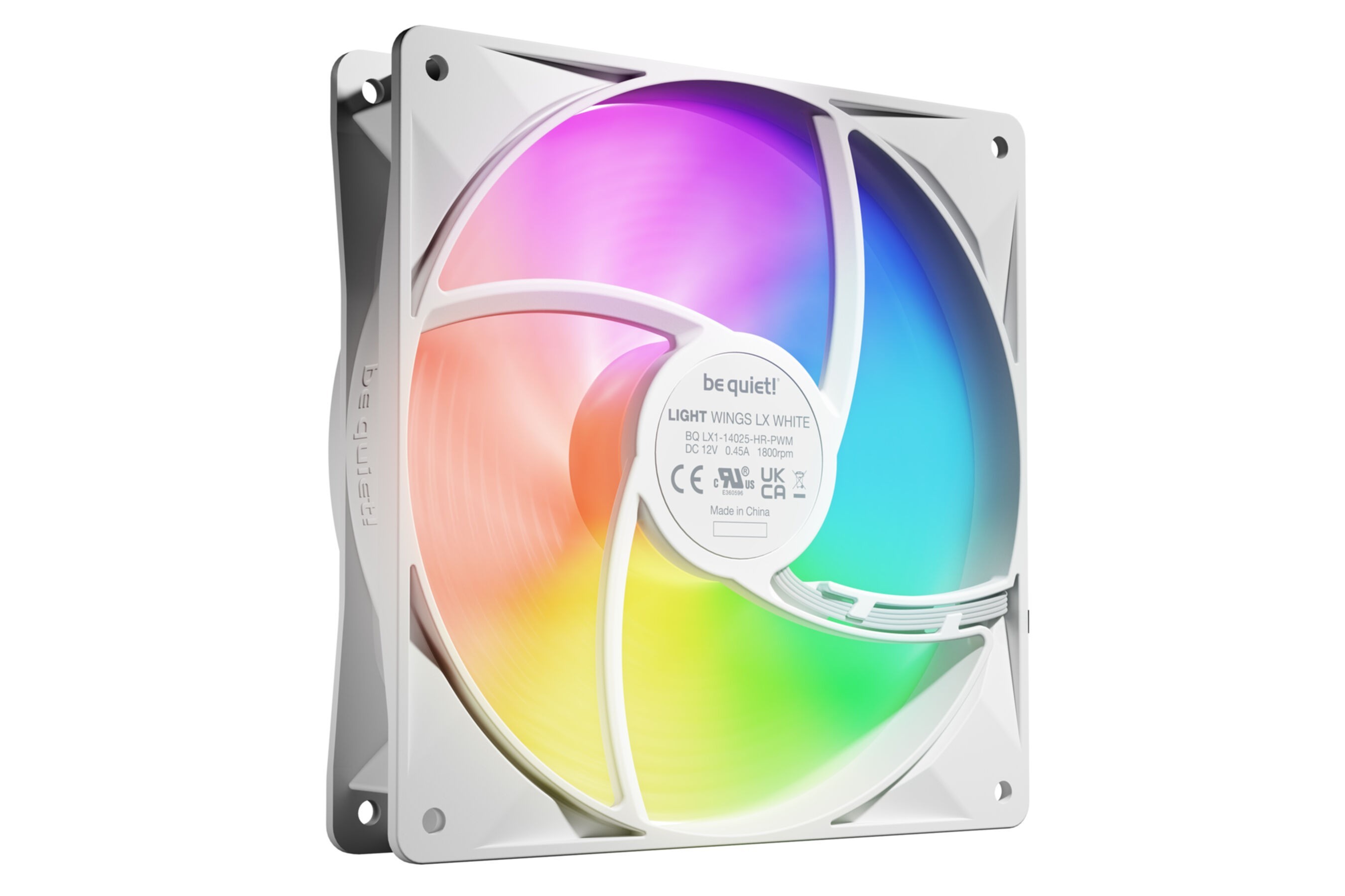 PC- Gehäuselüfter Be Quiet Light Wings LX,120mm PWM white high-speed (triple pack) BL131