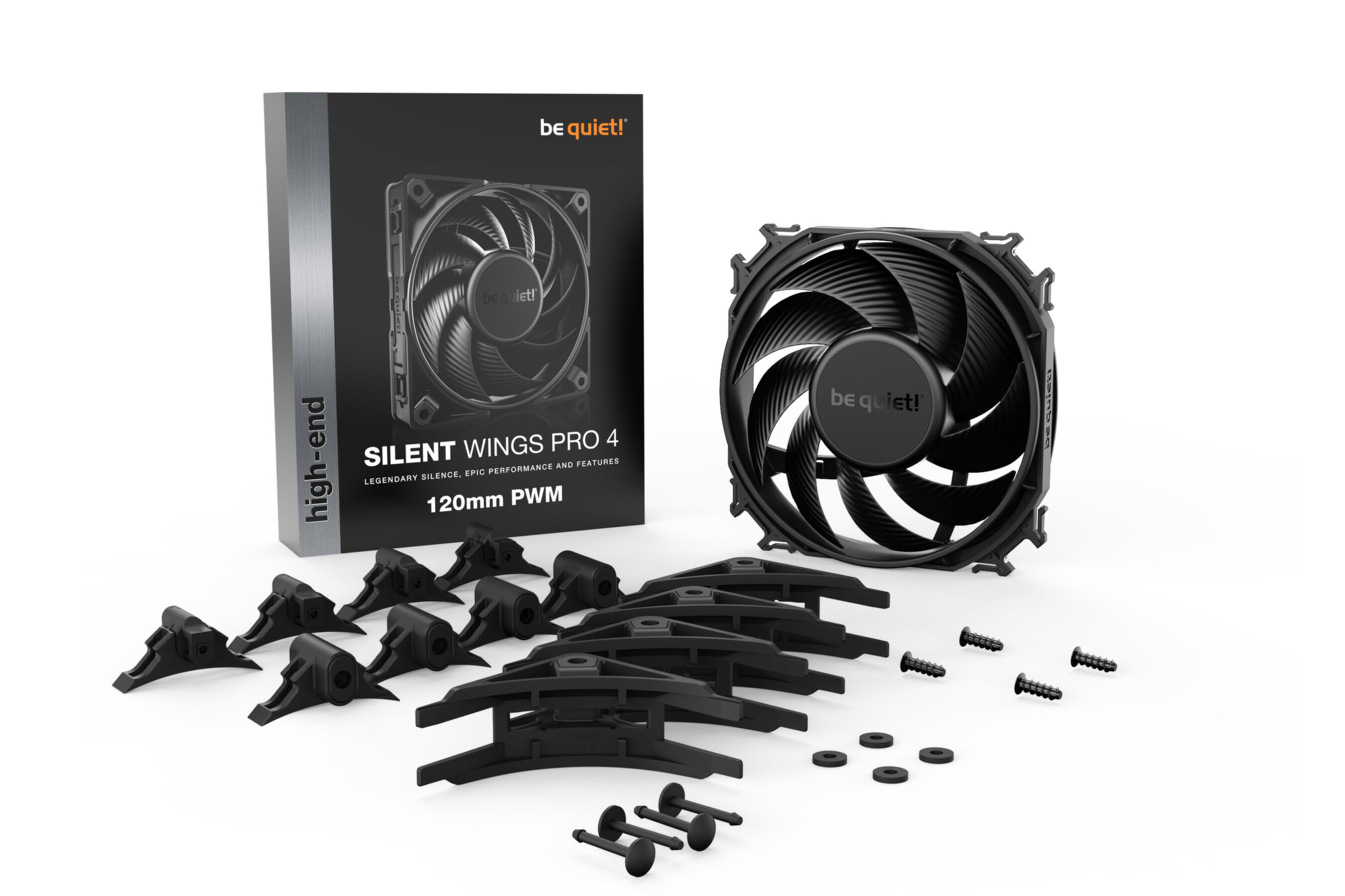 PC- Gehäuselüfter Be Quiet SilentWings PRO 4 120mm PC- Gehäuselüfter Be Quiet SilentWings PRO 4 120mm