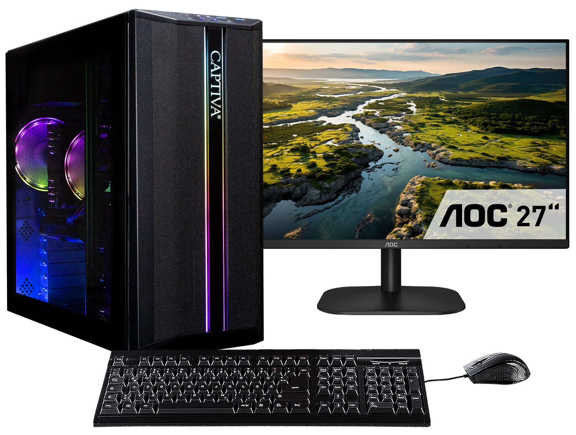 Captiva PC Power Starter R79-991 TFT Bundle (Ryzen 5 5600G/SSD 500GB/16GB/DVD-RW/WLAN/Windows 11 Home 64-bit)