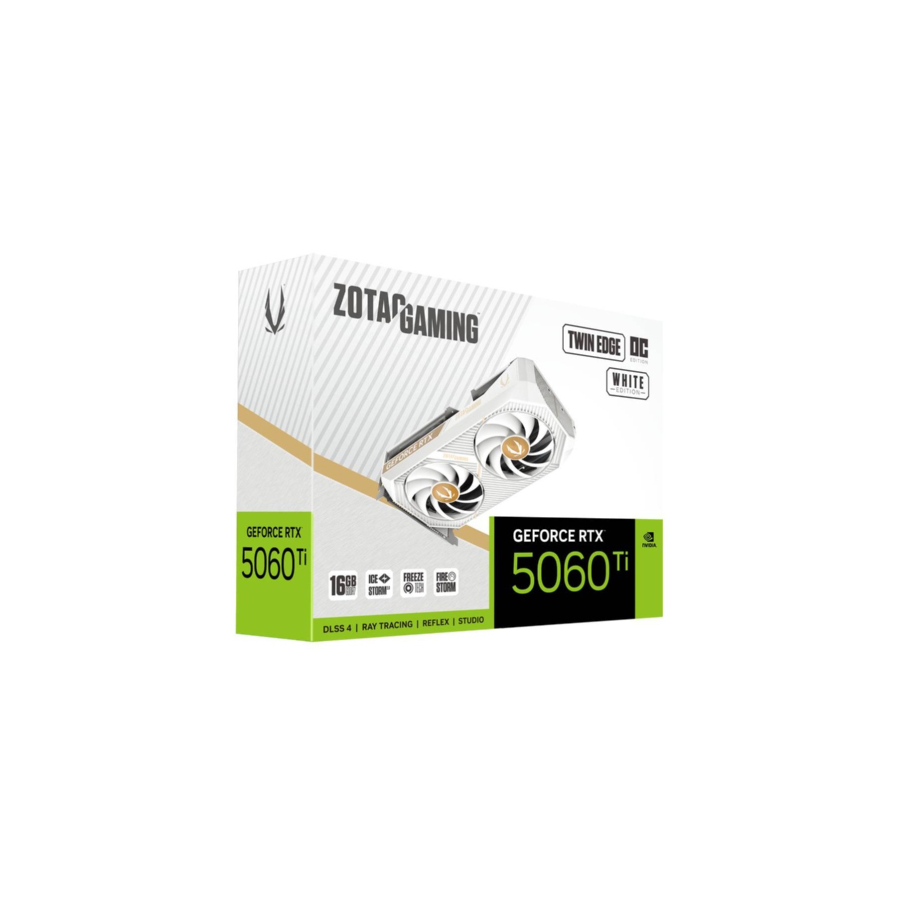 VGA ZOTAC GeForce® RTX 5060 TI 16GB Twin Edge OC White VGA ZOTAC GeForce® RTX 5060 TI 16GB Twin Edge OC White