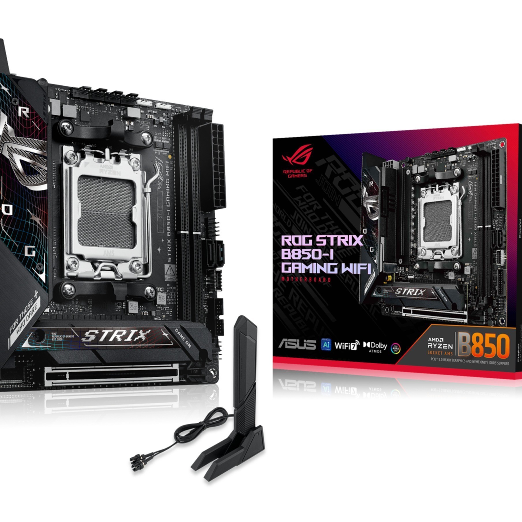 ASUS ROG STRIX B850-I Gaming WIFI (AM5) (D) ASUS ROG STRIX B850-I Gaming WIFI (AM5) (D)