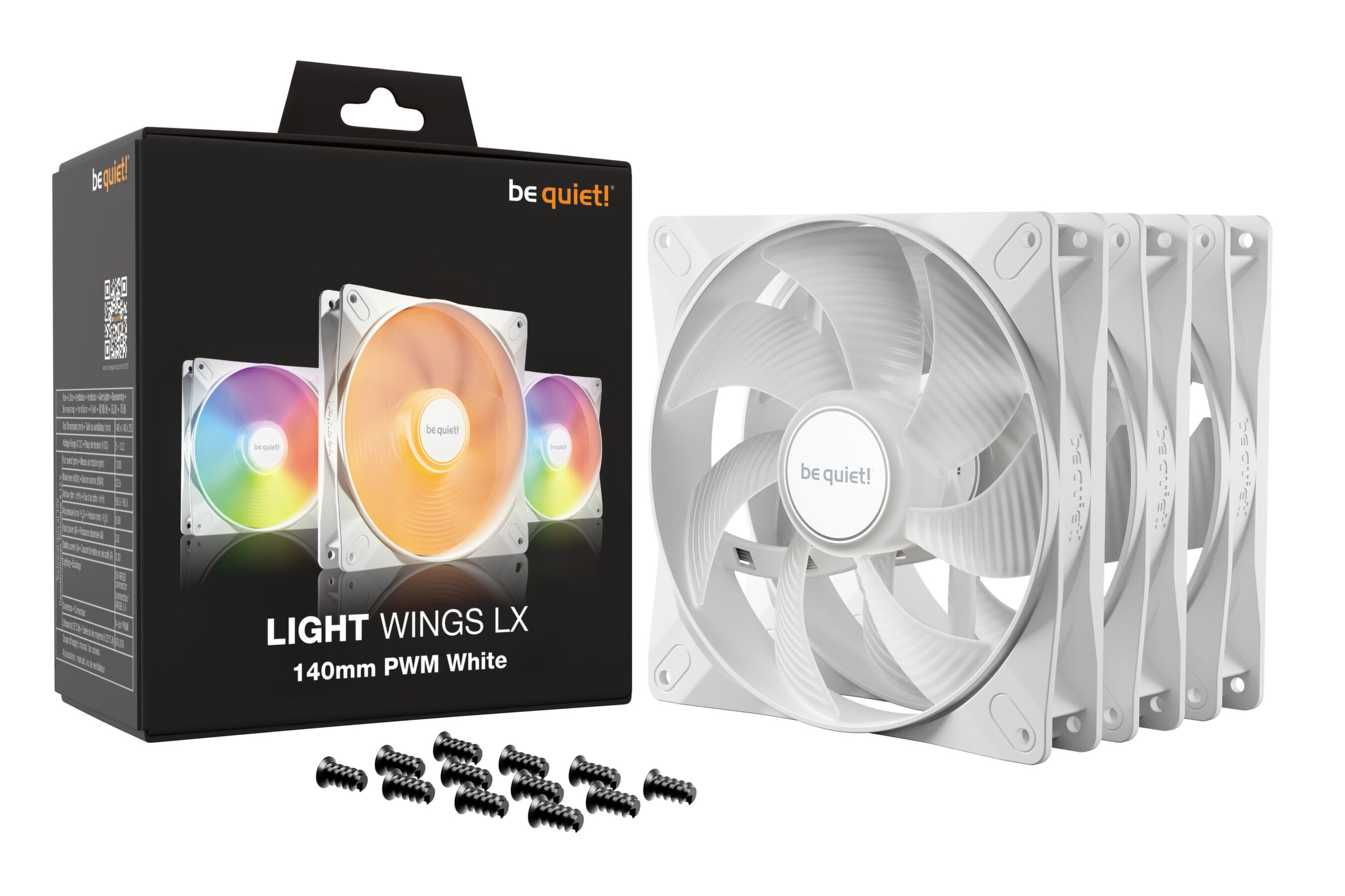 PC- Gehäuselüfter Be Quiet Light Wings LX 140mm PWM (triple pack)