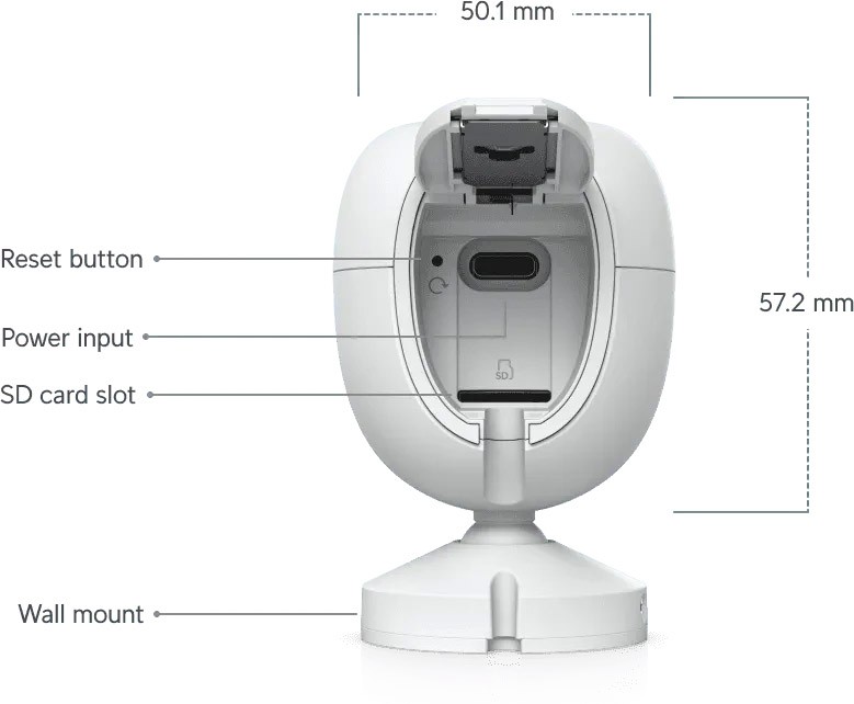 UbiQuiti Instant UVC-G6-INS-W IP-Sicherheitskamera, Innen & Außen, Kabellos (1 Jahr Garantie)