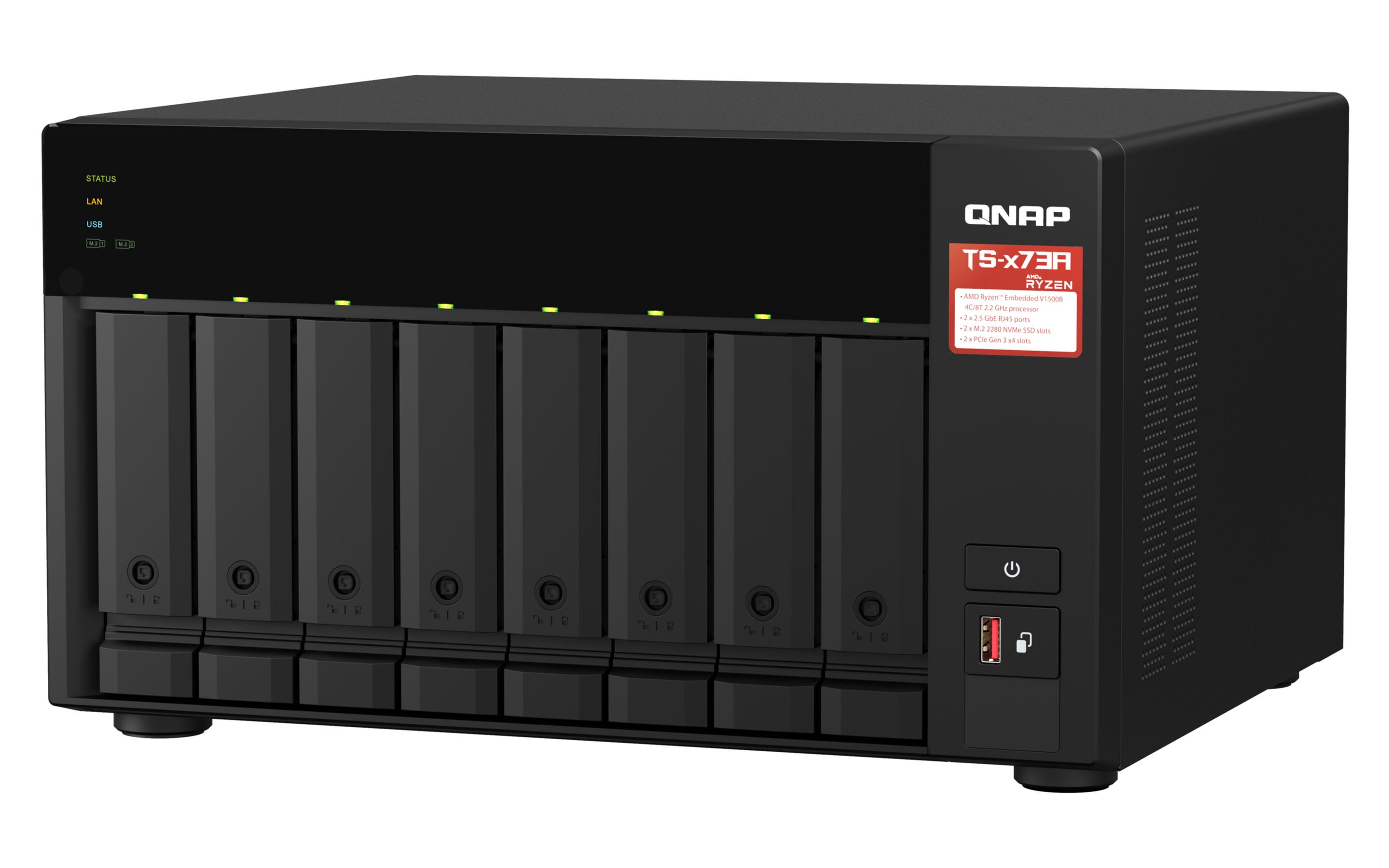 NAS Server QNAP TS-873A-8G 8 Schächte - SATA 6Gb/s NAS Server QNAP TS-873A-8G 8 Schächte - SATA 6Gb/s