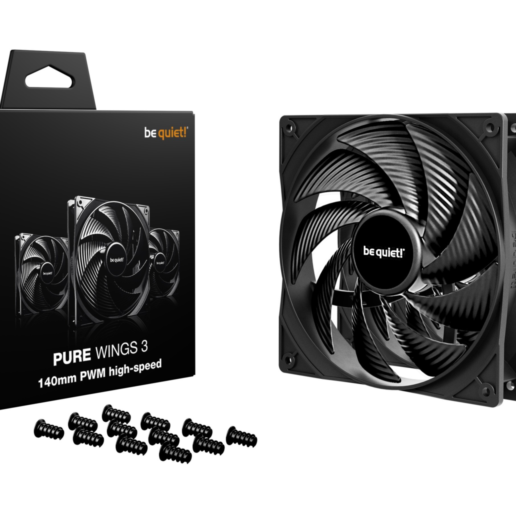 PC- Gehäuselüfter Be Quiet Pure Wings 3 PWM HS 140mm High-Speed BL138 3er Pack PC- Gehäuselüfter Be Quiet Pure Wings 3 PWM HS 140mm High-Speed BL138 3er Pack