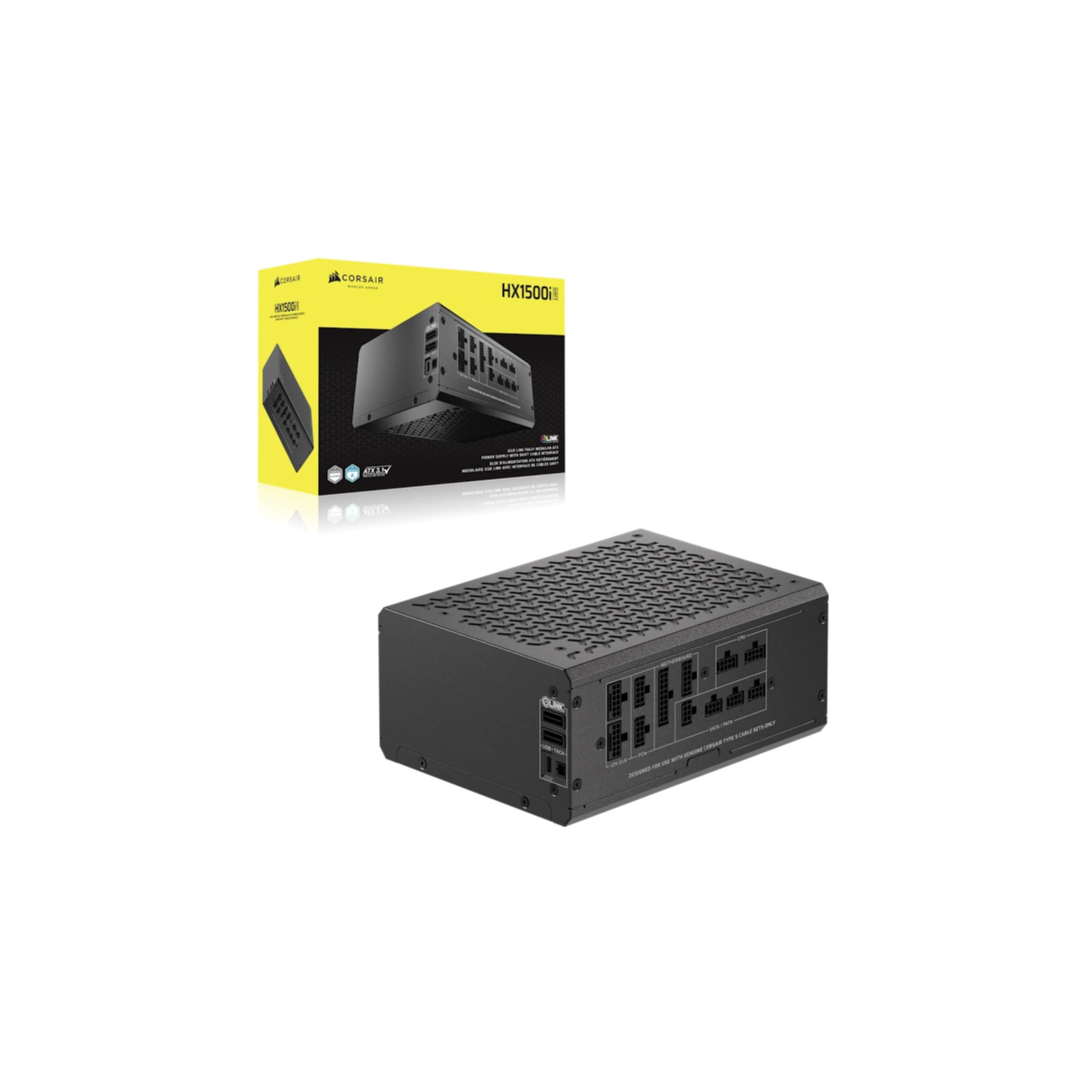 PC- Netzteil Corsair HX1500i SHIFT 80 PLUS Gold ATX3.1 (CP-9020269-EU) 1500W PC- Netzteil Corsair HX1500i SHIFT 80 PLUS Gold ATX3.1 (CP-9020269-EU) 1500W