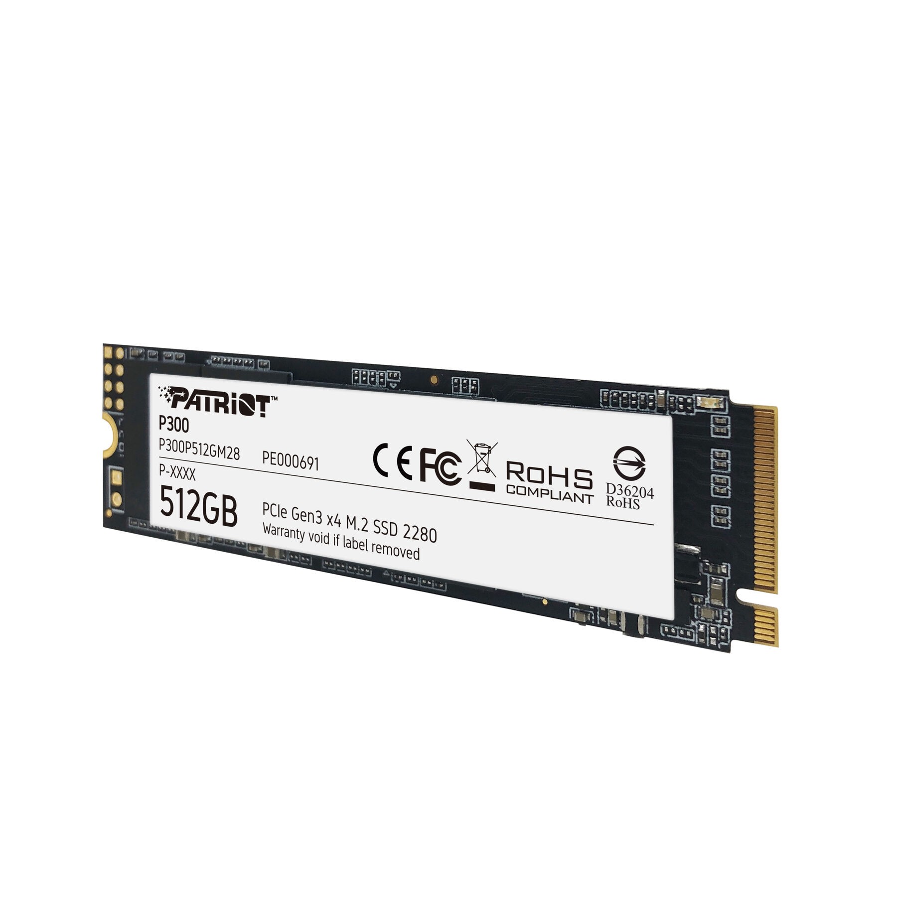 SSD Patriot P300 512GB M.2 PCIe 3.0 P300P512GM28 SSD Patriot P300 512GB M.2 PCIe 3.0 P300P512GM28